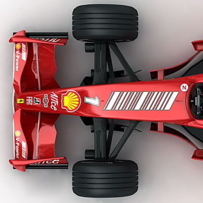 F1 2008 Ferrari F2008 3D model_8