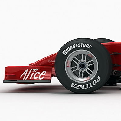 F1 2008 Ferrari F2008 3D model_4