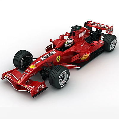 F1 2008 Ferrari F2008 3D model_1