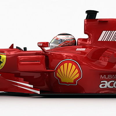 F1 2008 Ferrari F2008 3D model_5