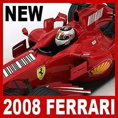 F1 2008 Ferrari F2008 3D model