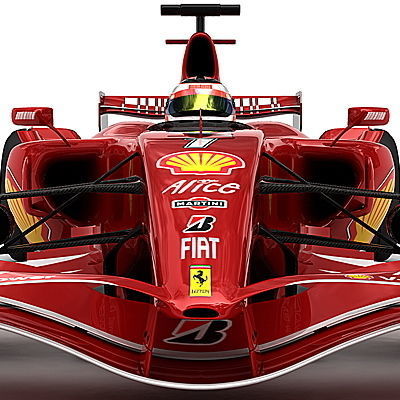 F1 2008 Ferrari F2008 3D model_7
