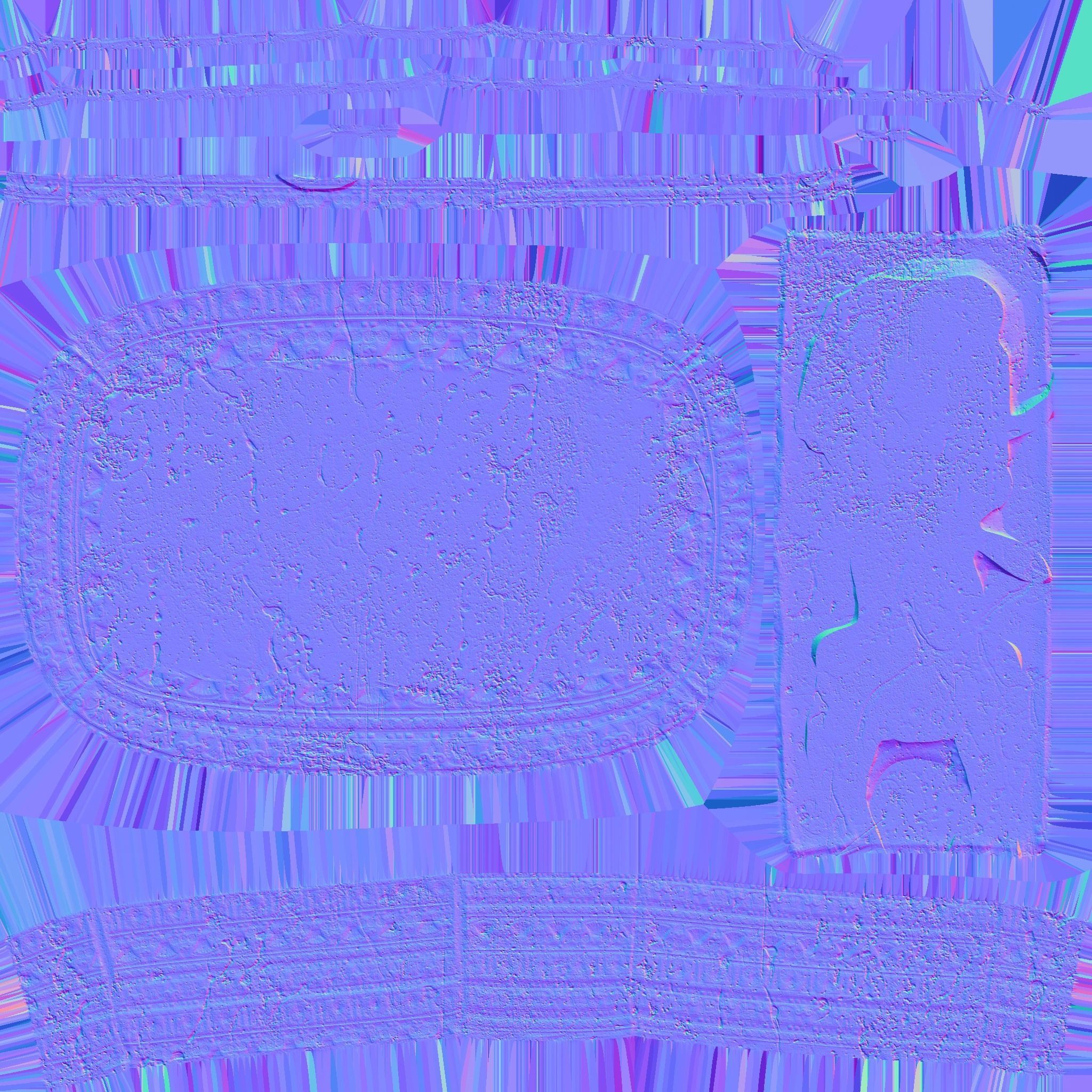 Sphinx Egypt Low-poly 3D model_10