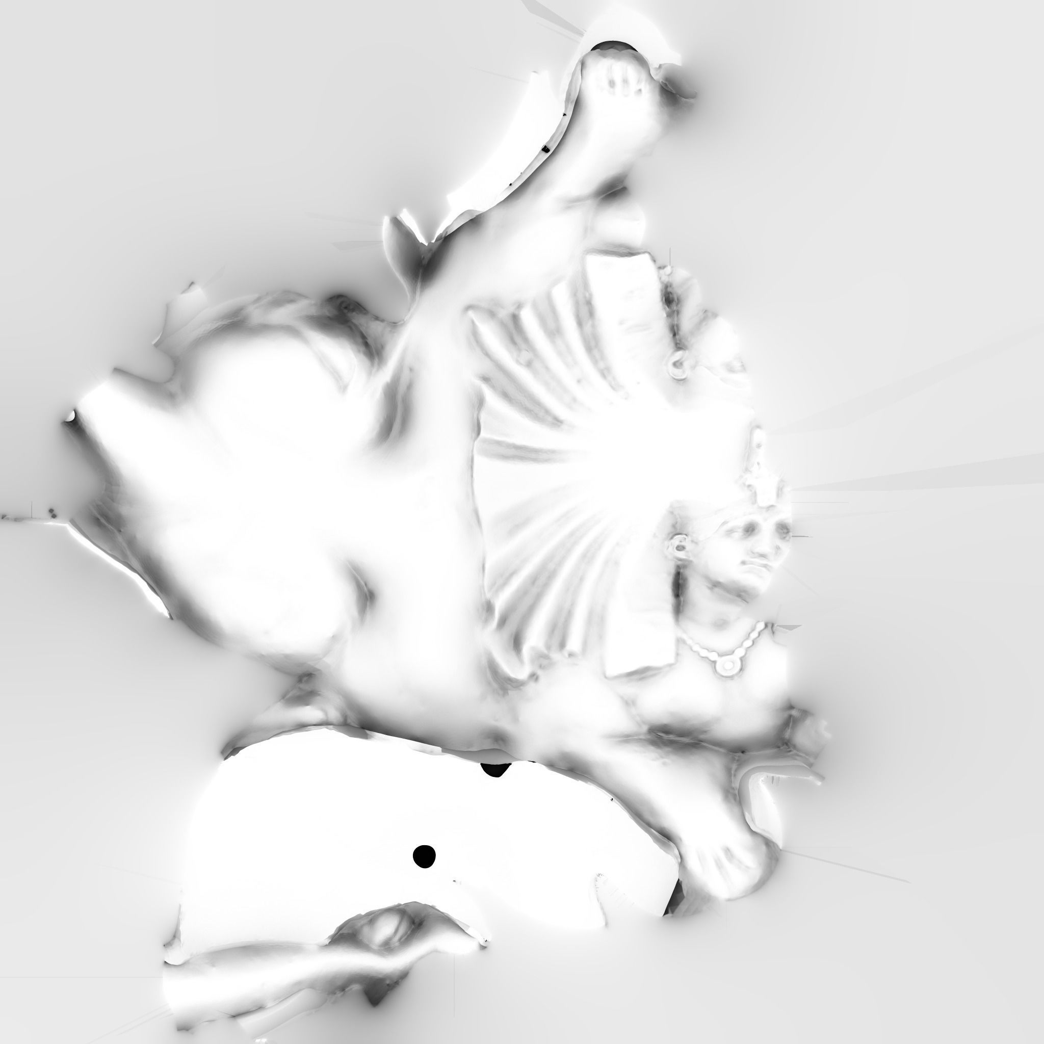 Sphinx Egypt Low-poly 3D model_13