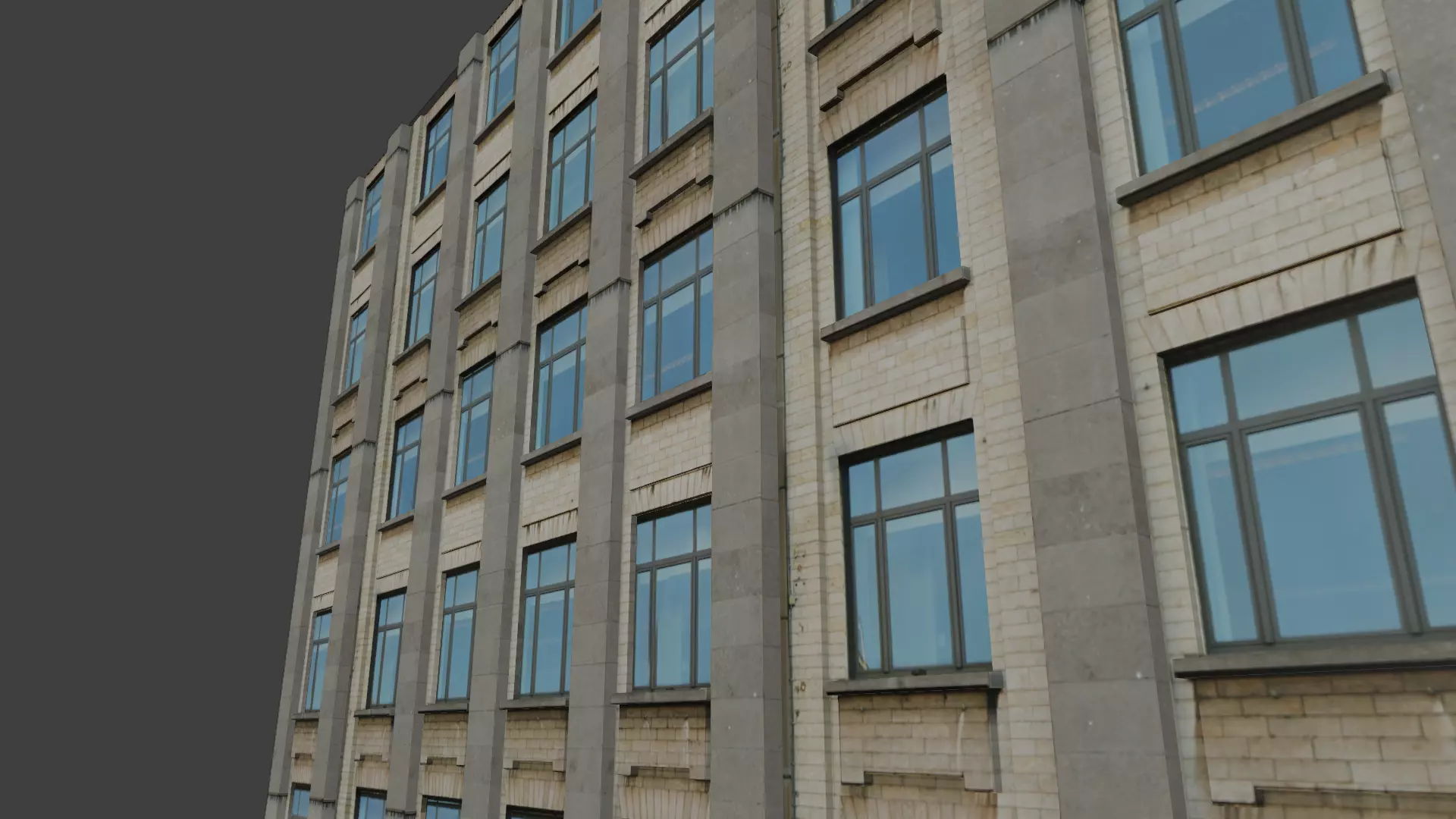 3d modern realistc building 3D model_0