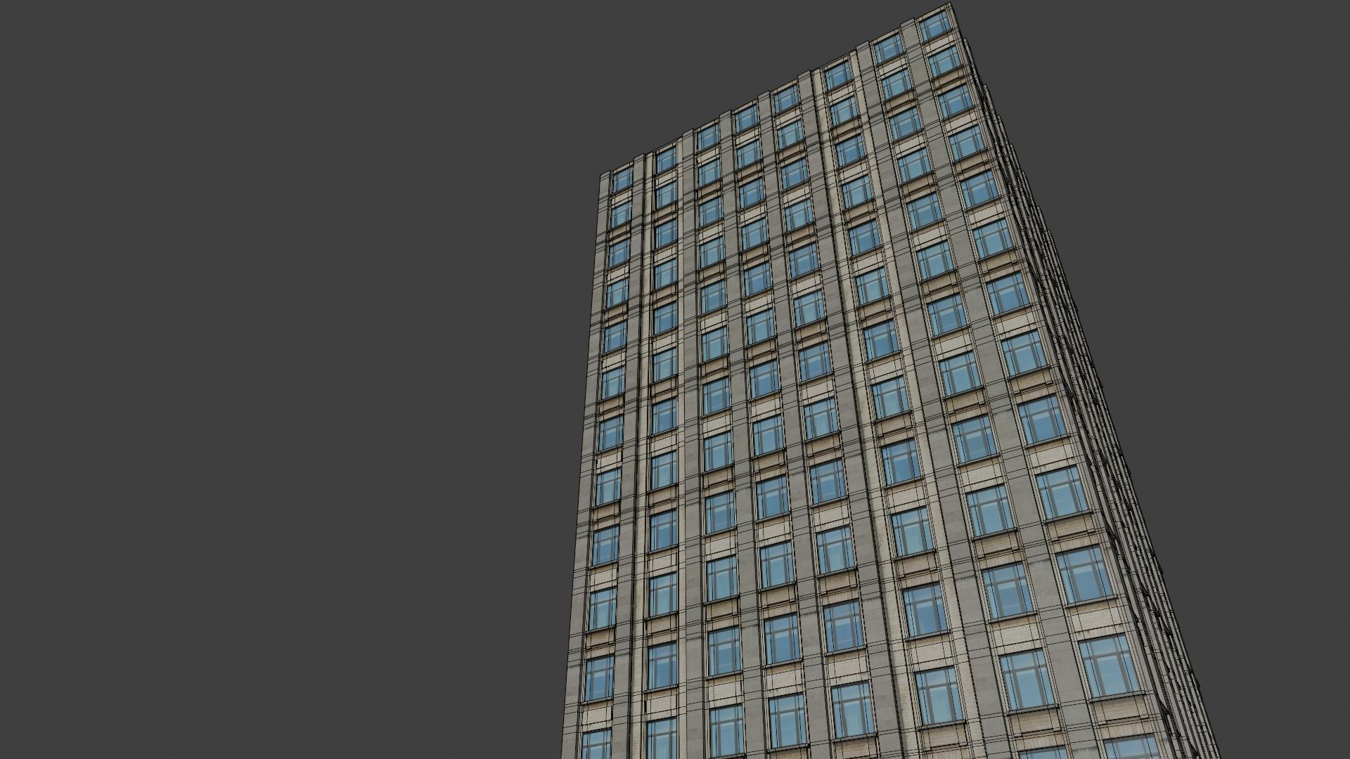 3d modern realistc building 3D model_7