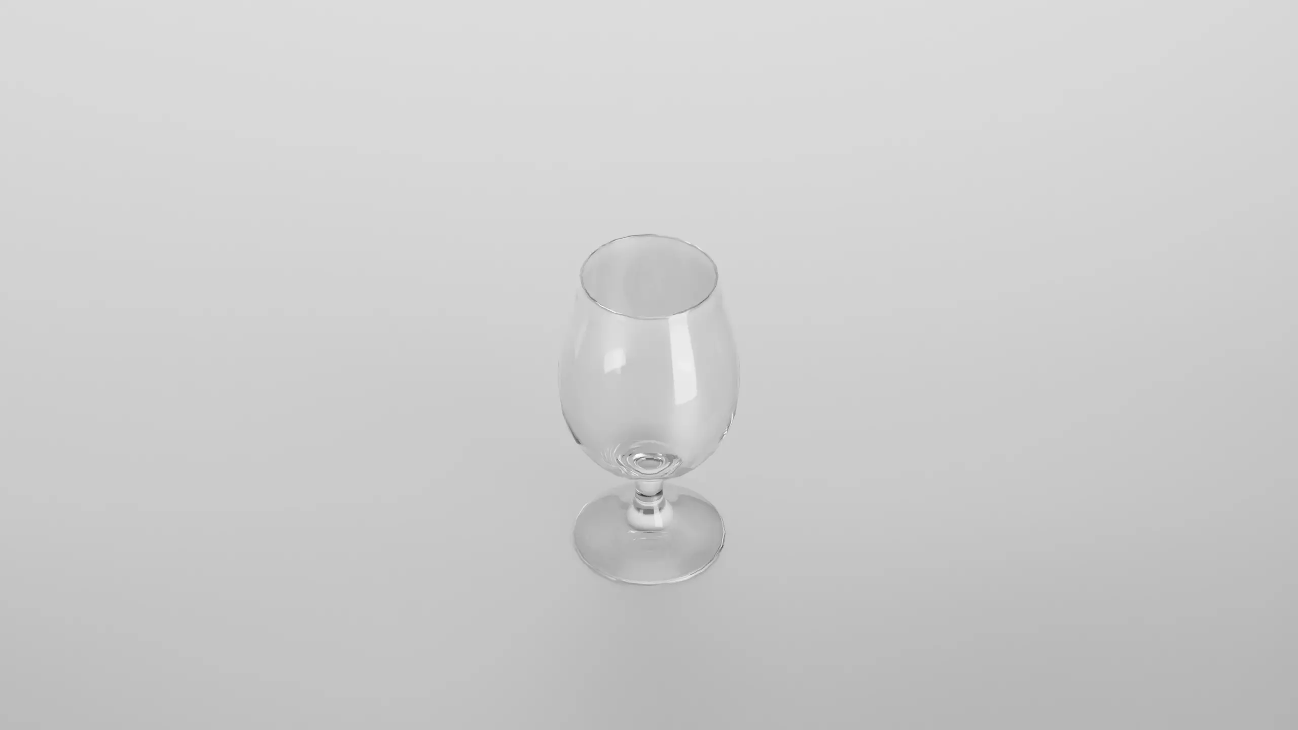 Cognac glass Low-poly 3D model