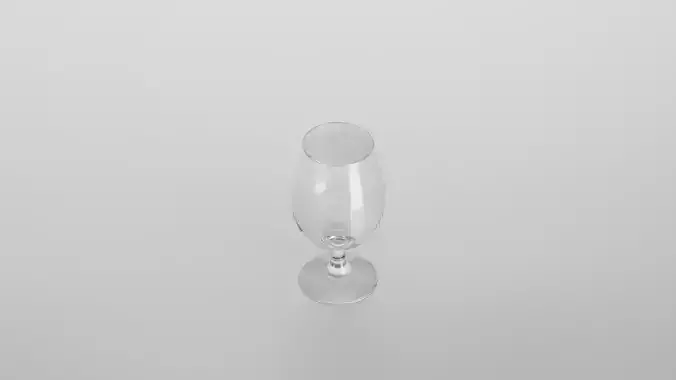 Cognac glass Low-poly 3D model