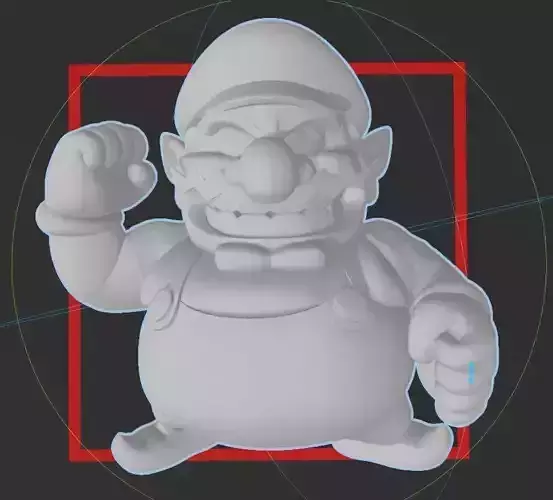 Wario - Nintendo - SUPER MARIO HI RES 3D PRINT FILE 3D print model