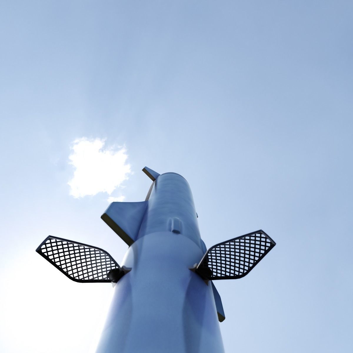 SpaceX Starship and Super Heavy Booster Rocket - 2K PBR Textures Low-poly 3D model_8