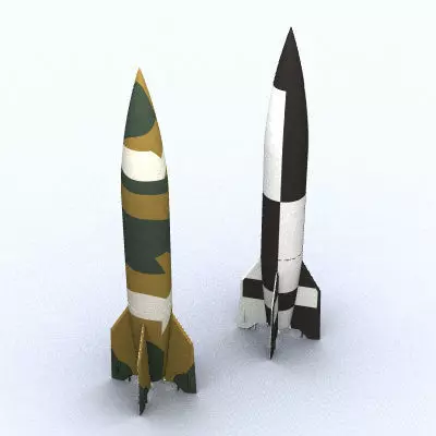 V-2 A4 Missile 3D model_0