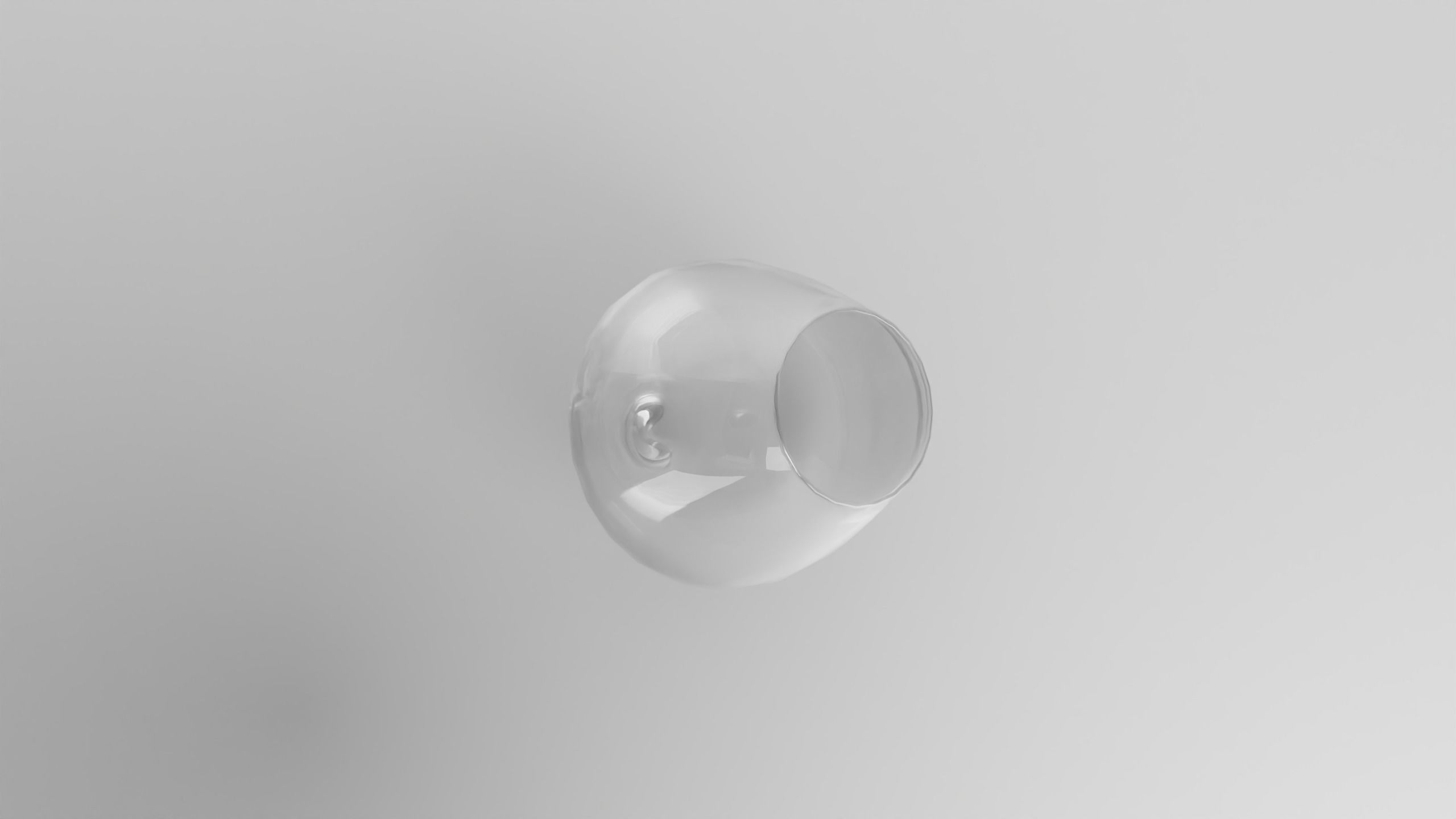Wobble cognac glass Low-poly 3D model_4