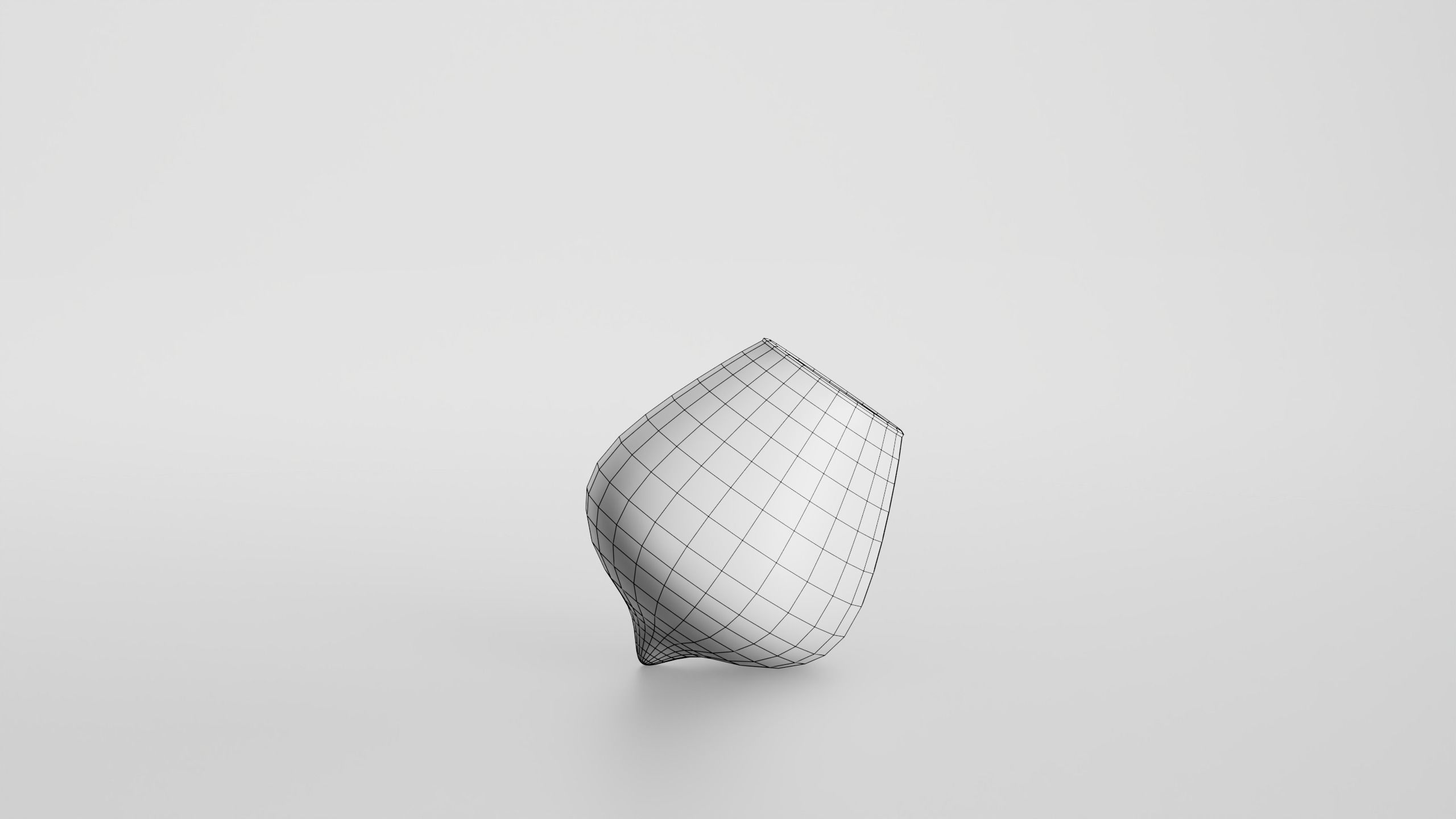 Wobble cognac glass Low-poly 3D model_13
