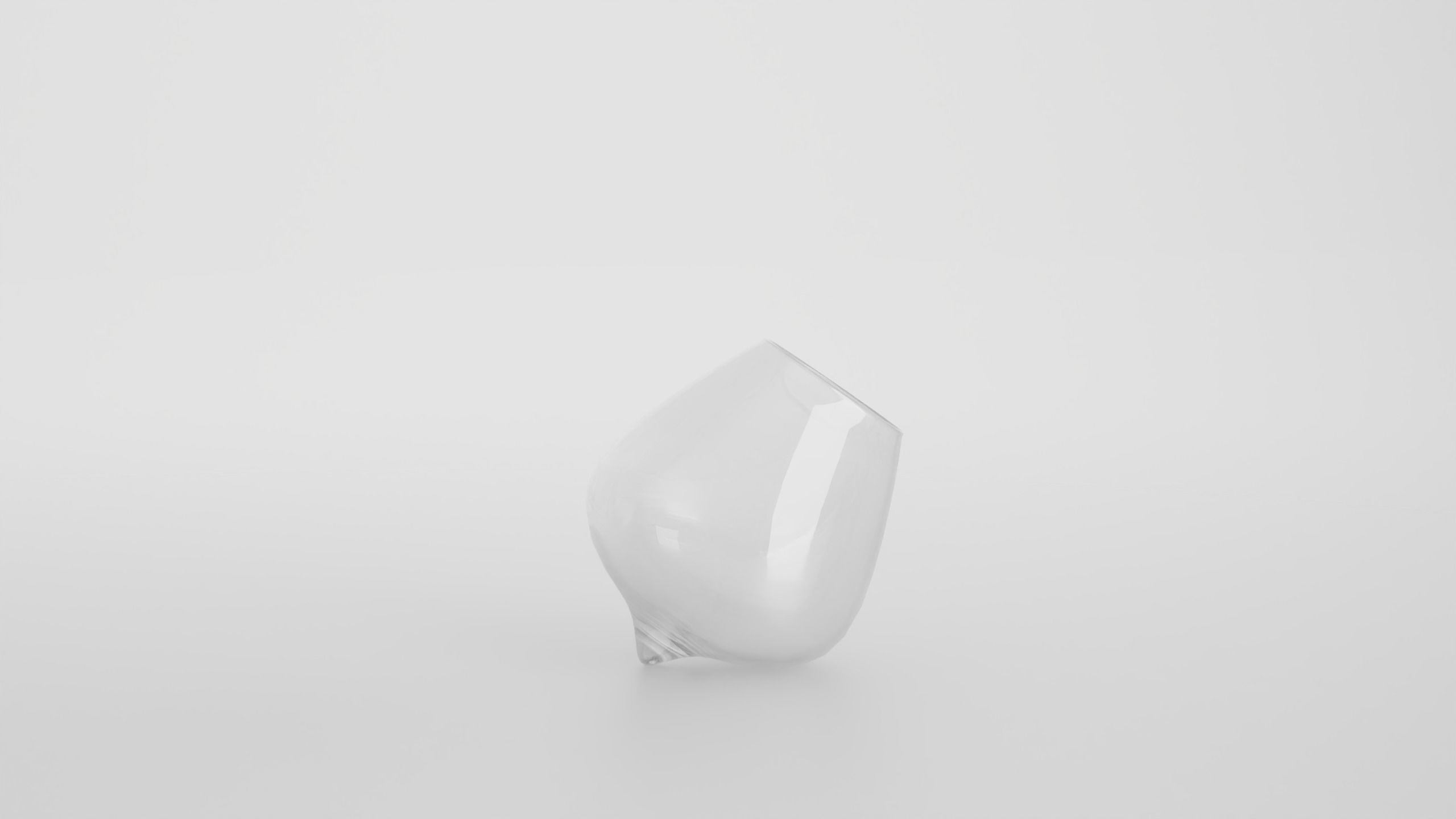 Wobble cognac glass Low-poly 3D model_3