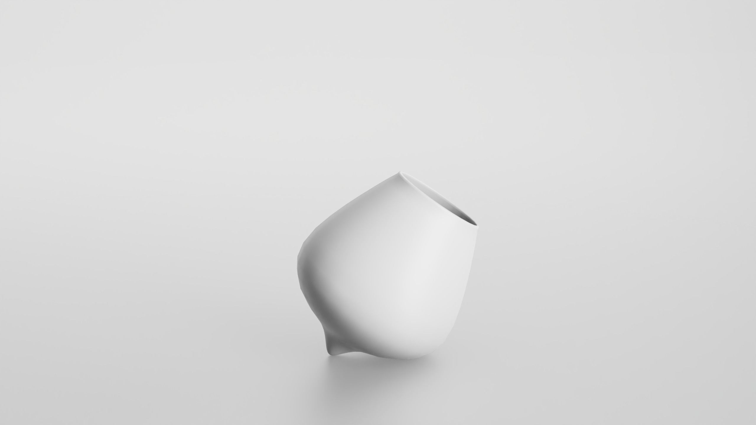 Wobble cognac glass Low-poly 3D model_7