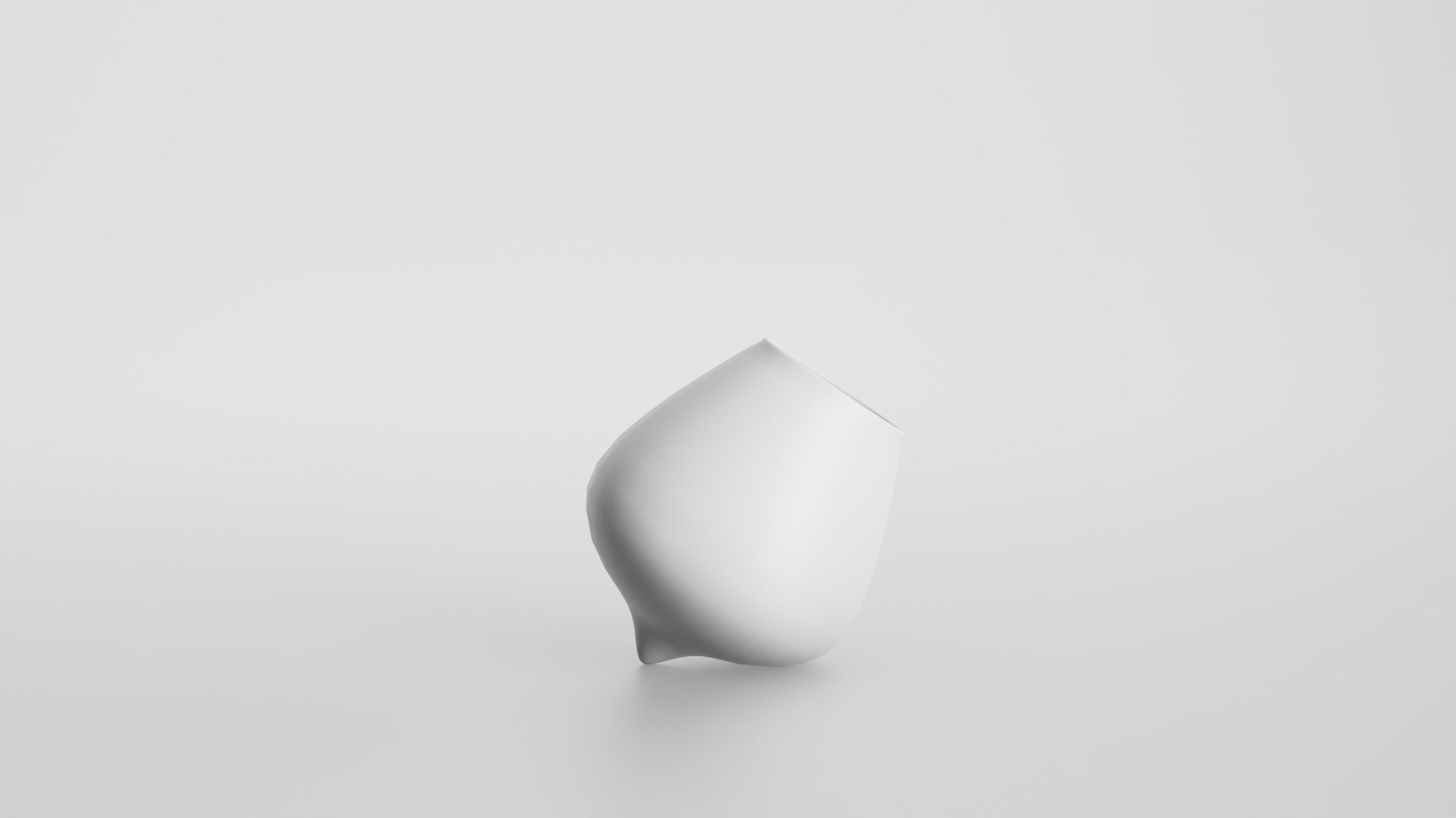 Wobble cognac glass Low-poly 3D model_8