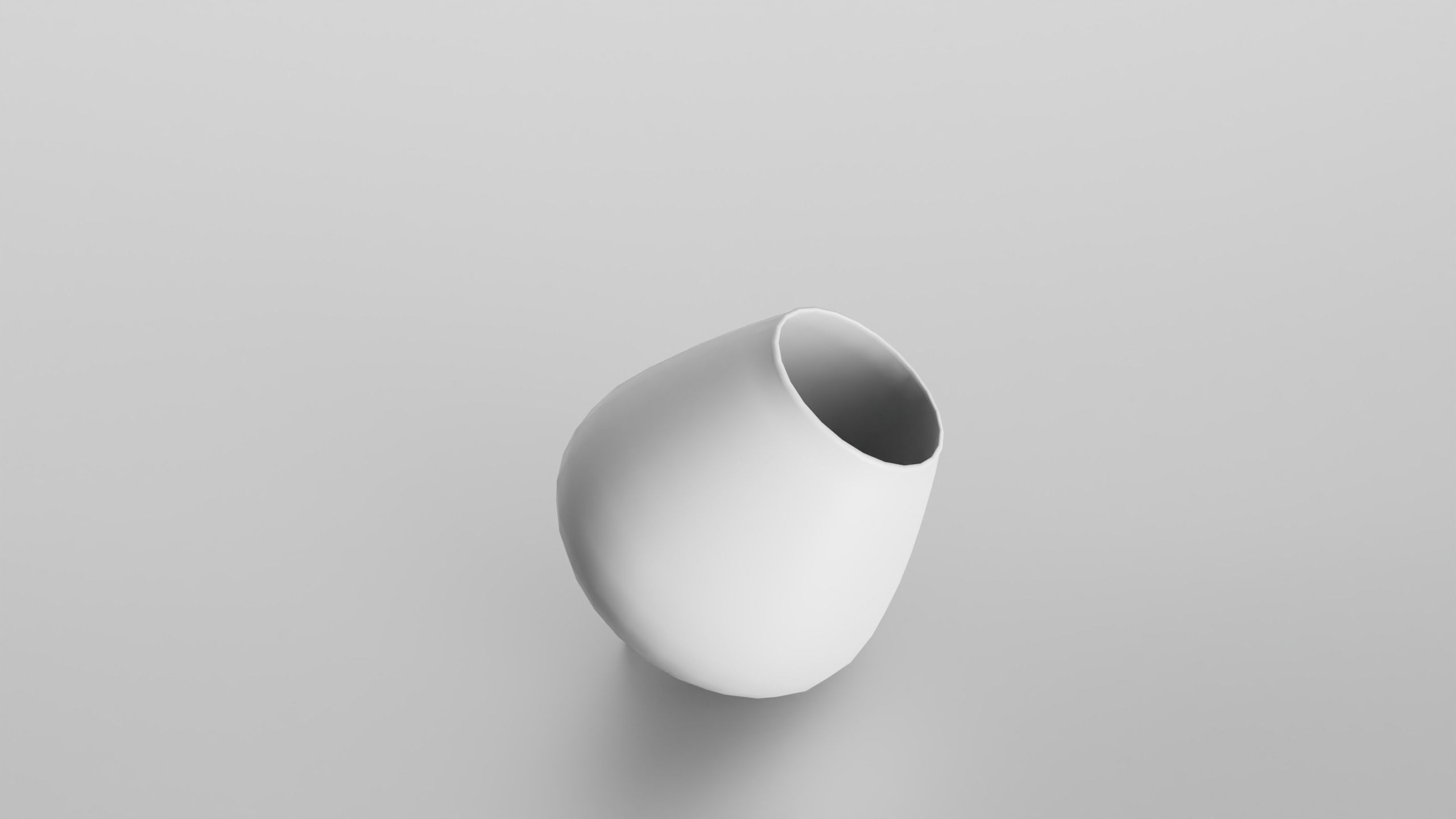 Wobble cognac glass Low-poly 3D model_6