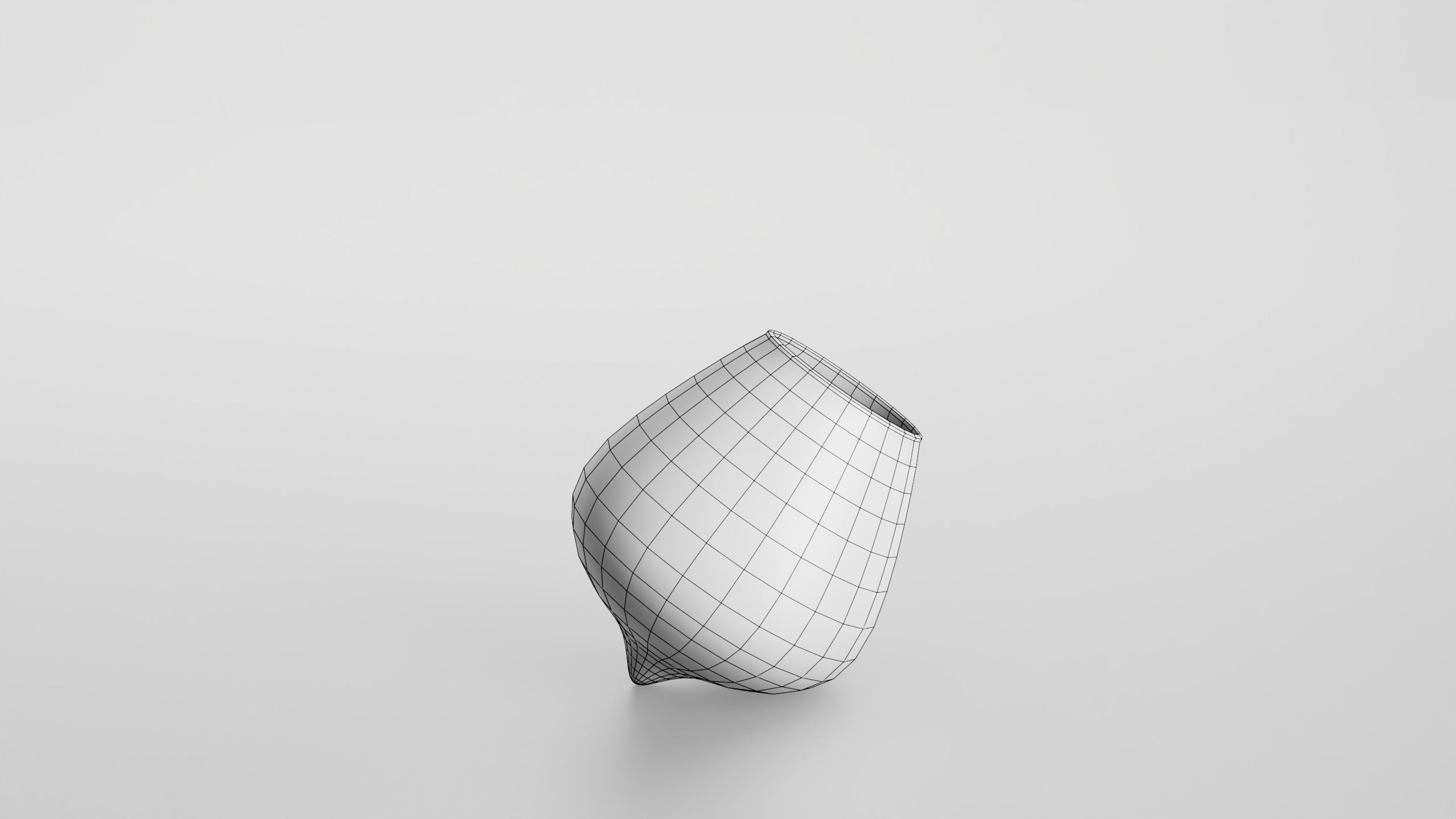 Wobble cognac glass Low-poly 3D model_12