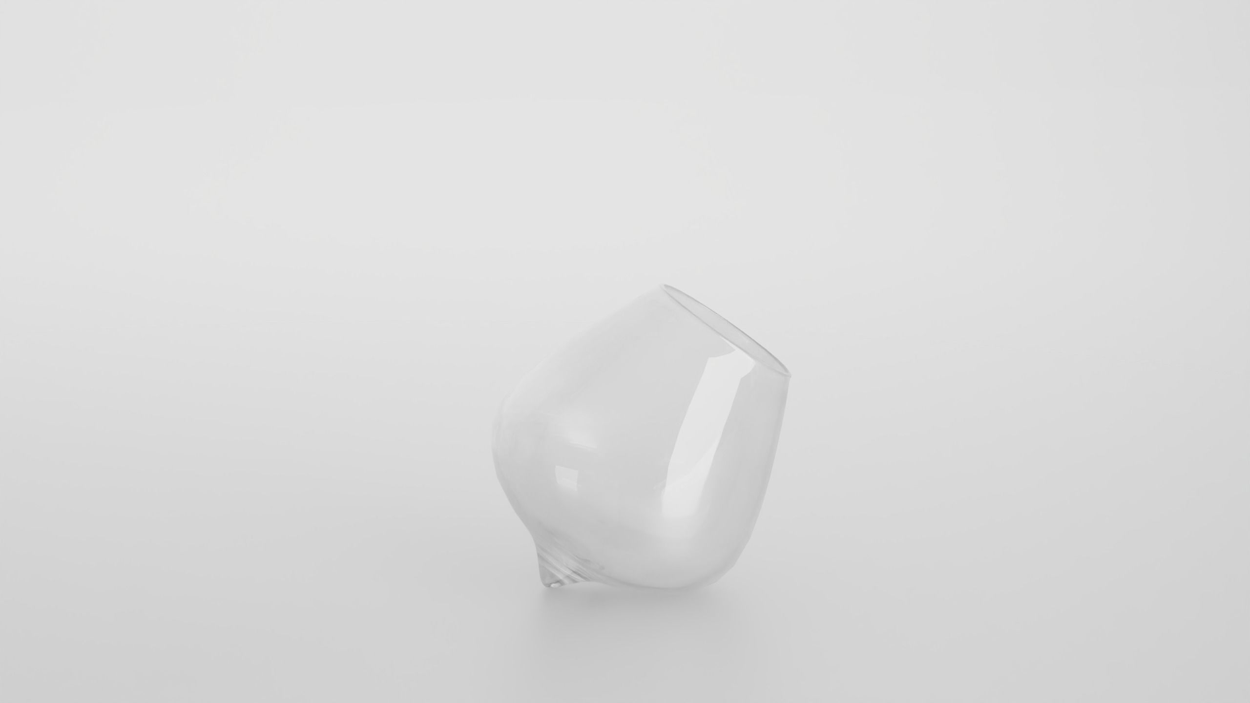 Wobble cognac glass Low-poly 3D model_2