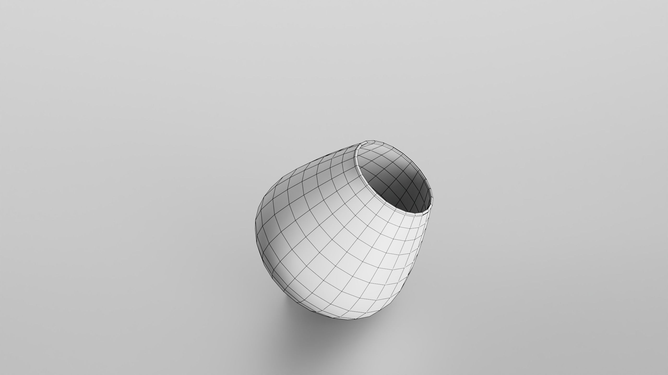 Wobble cognac glass Low-poly 3D model_11