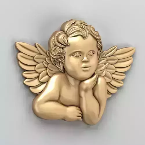 Carved decor central 027 Cupid 3D model
