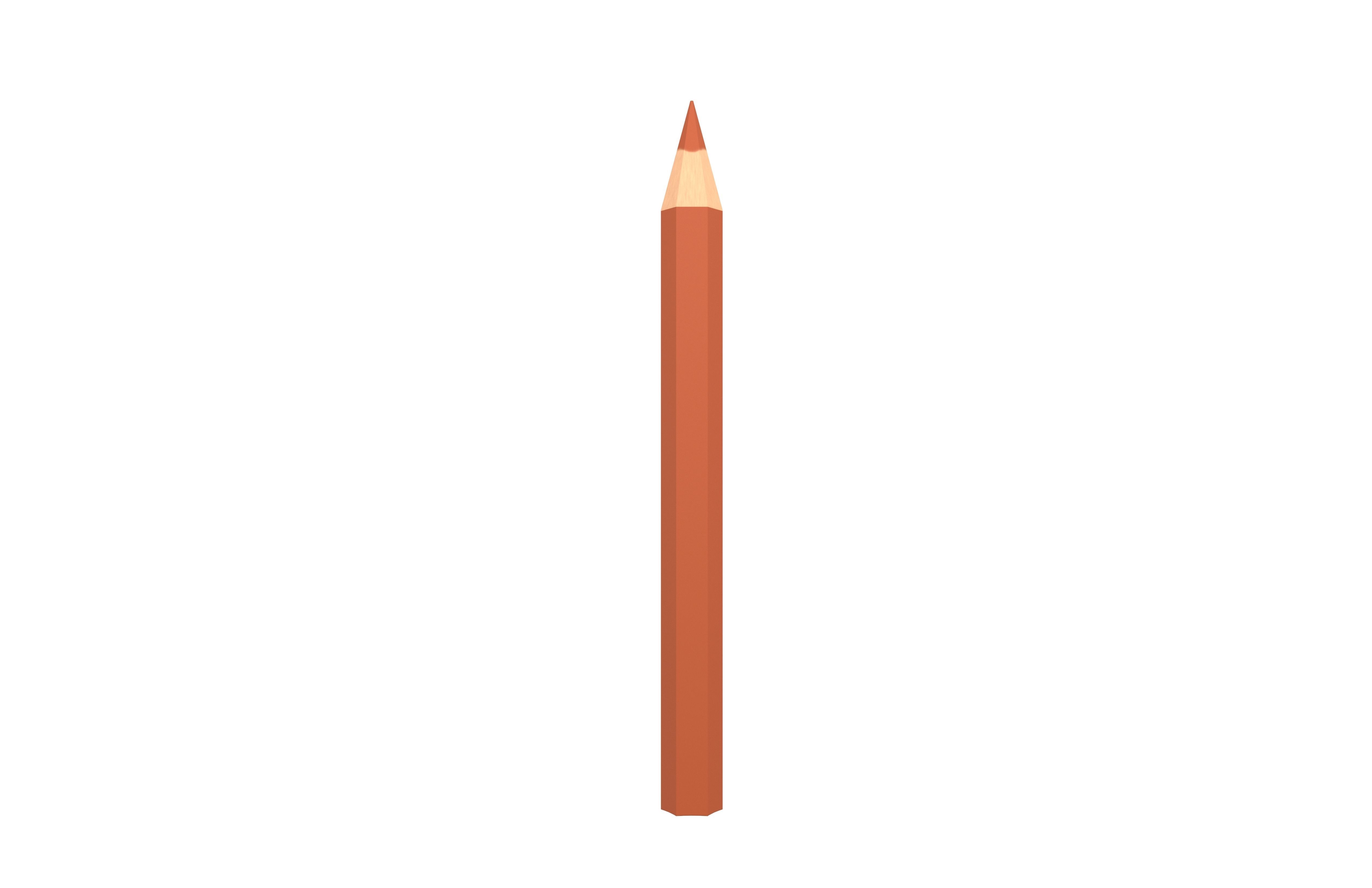 Colored Pencils v1 012 Low-poly 3D model_2