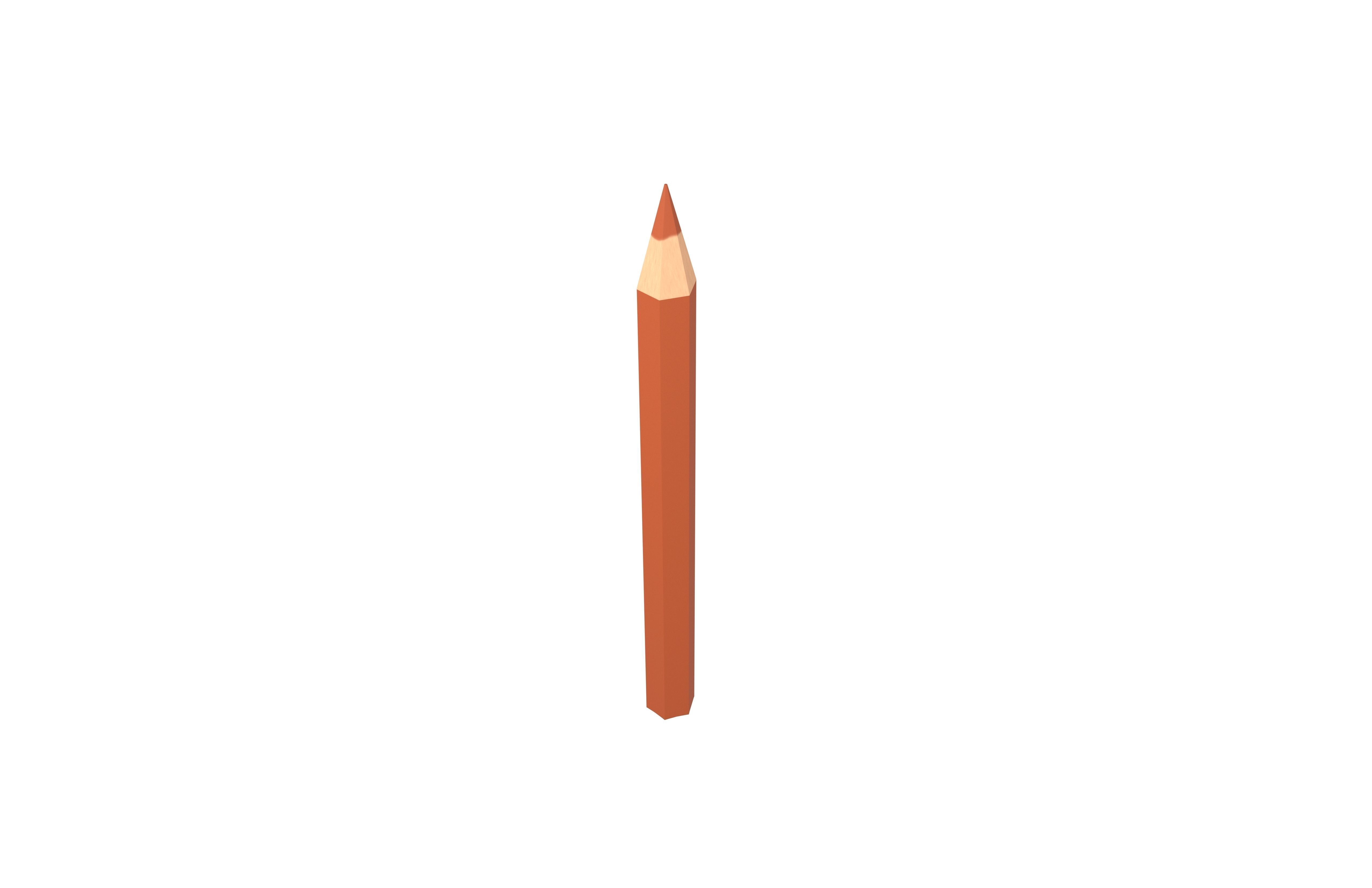 Colored Pencils v1 012 Low-poly 3D model_3