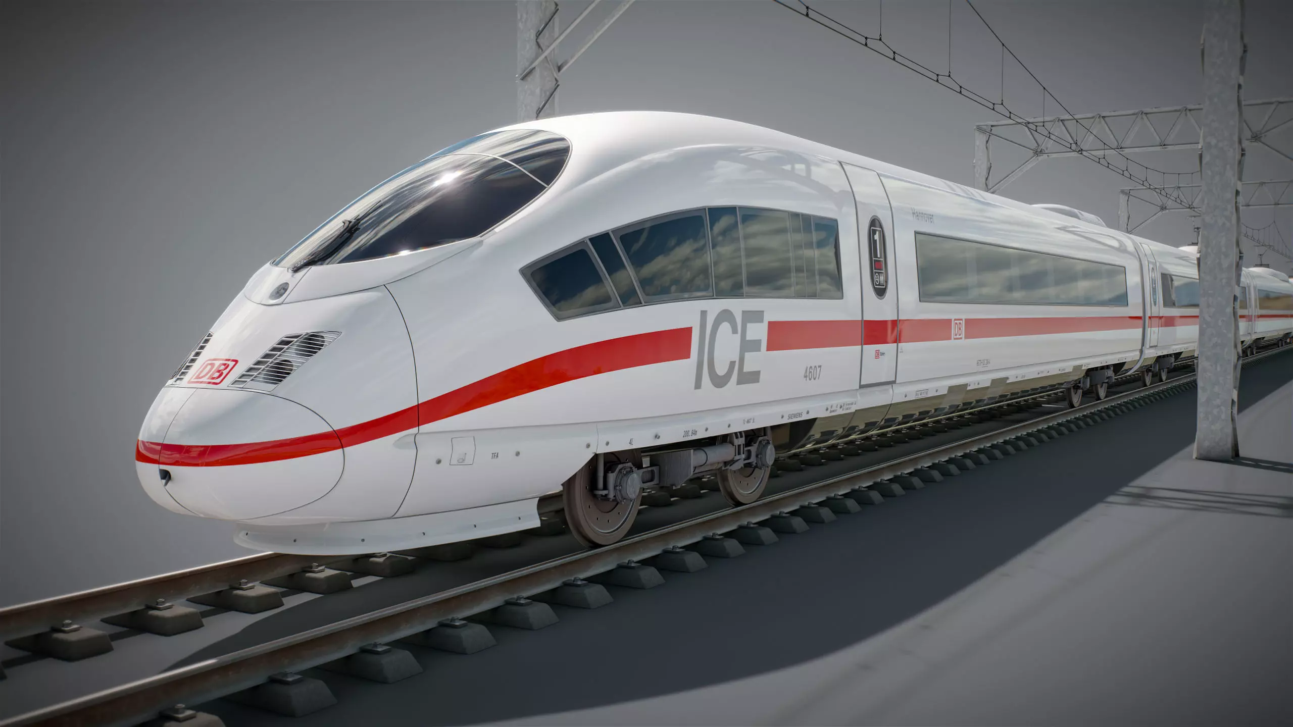 High Speed Train Siemens Velaro - PACK 3D model_4