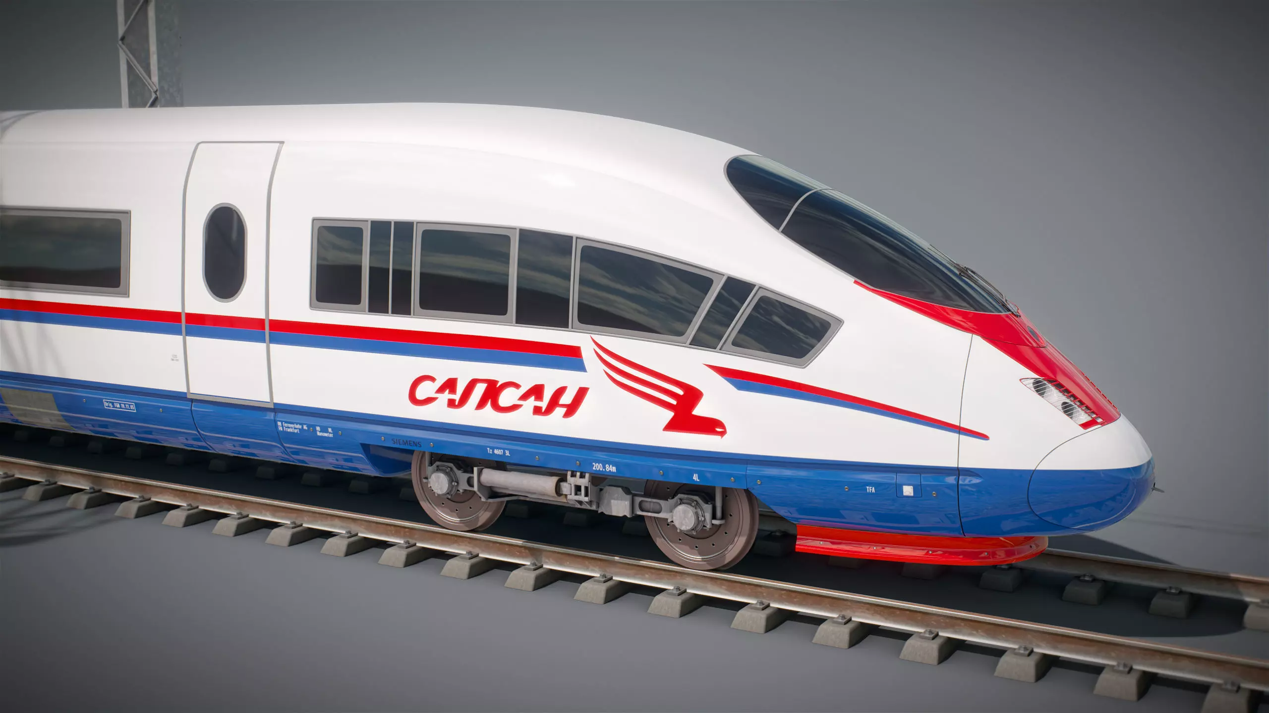 High Speed Train Siemens Velaro - PACK 3D model_25