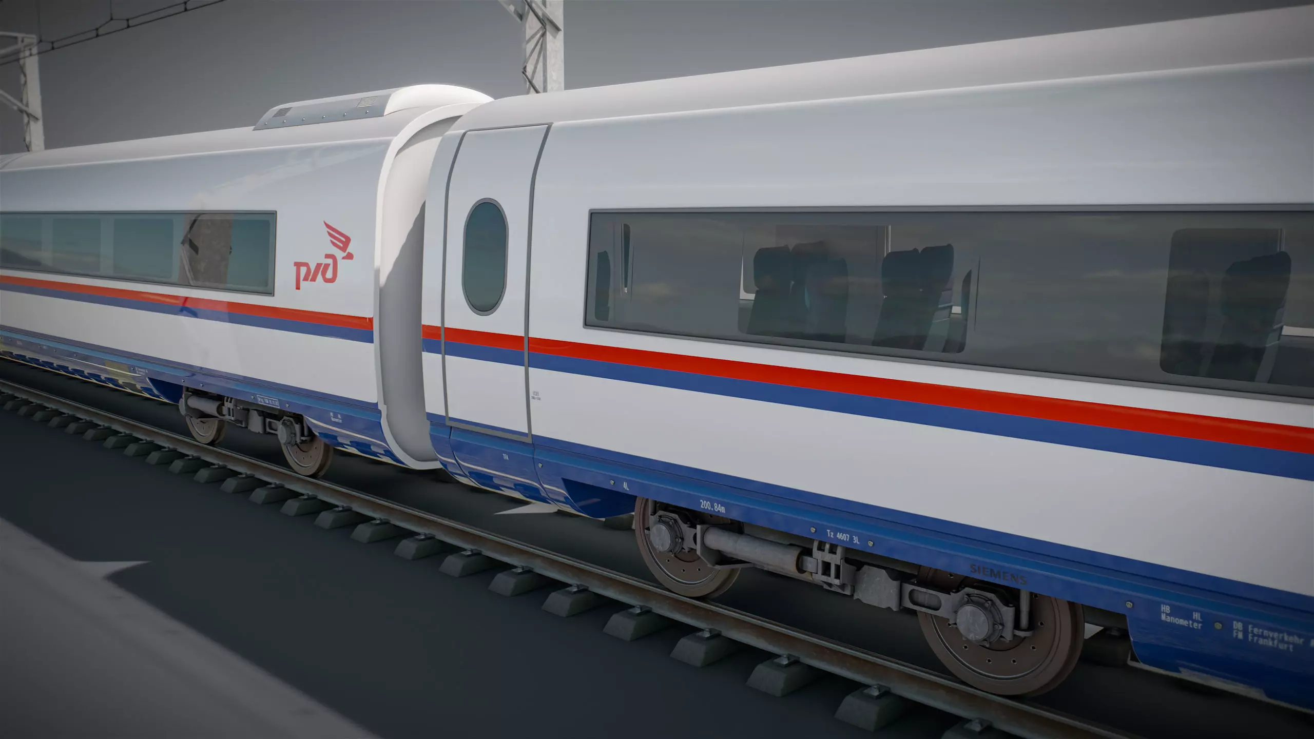 High Speed Train Siemens Velaro - PACK 3D model_11