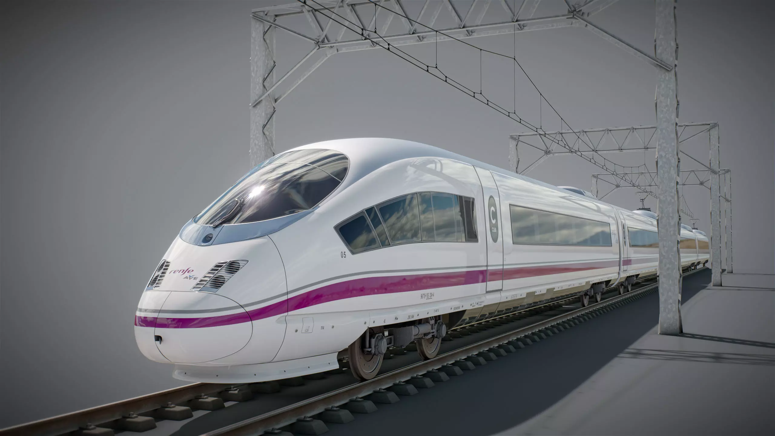High Speed Train Siemens Velaro - PACK 3D model_33
