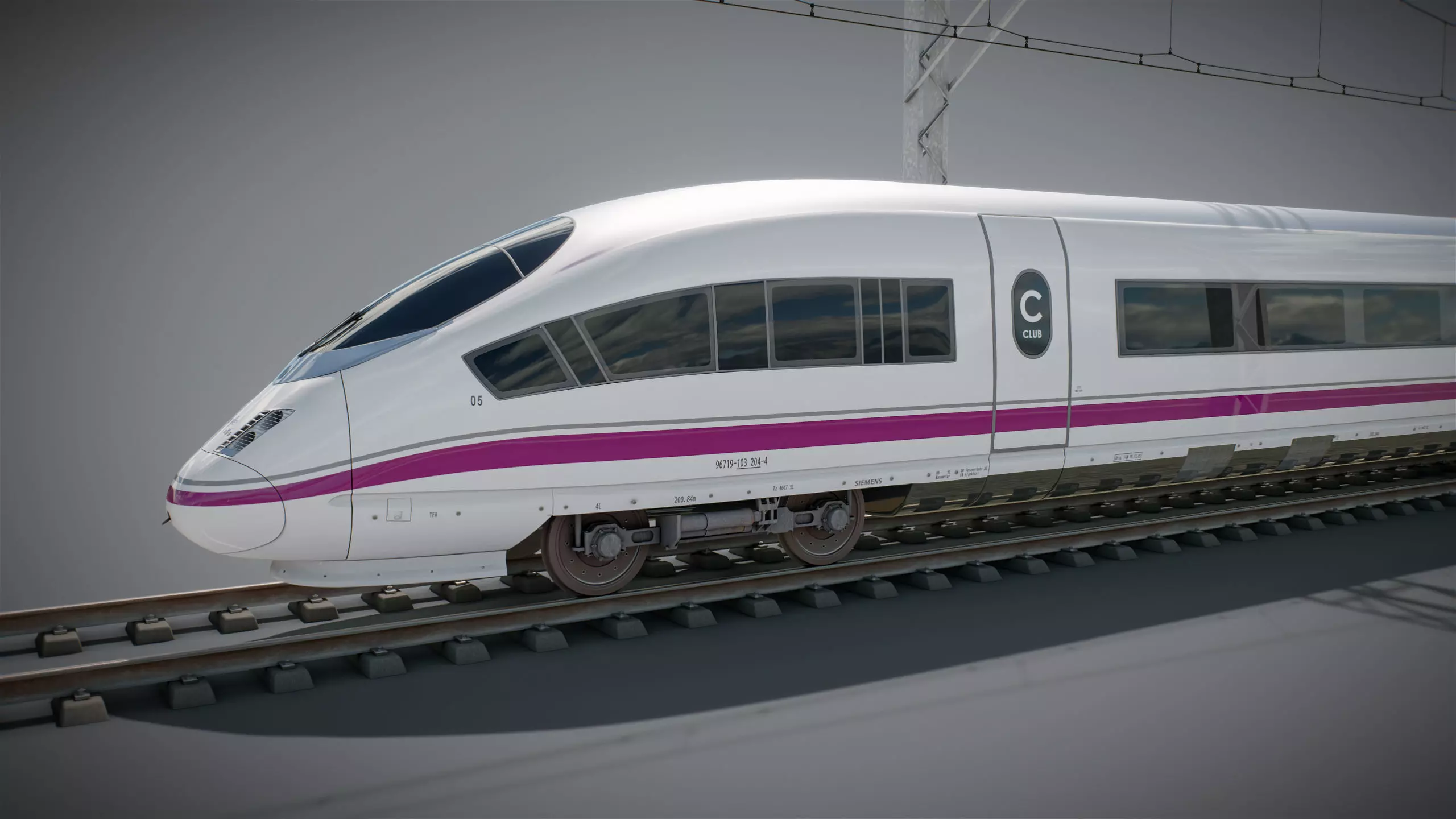 High Speed Train Siemens Velaro - PACK 3D model_53