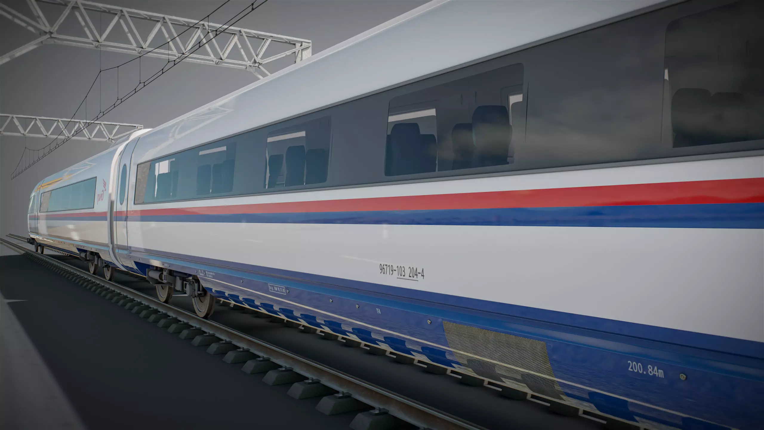 High Speed Train Siemens Velaro - PACK 3D model_27
