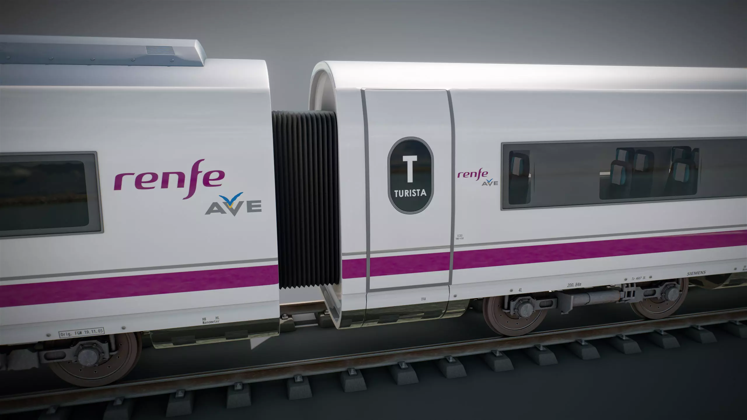 High Speed Train Siemens Velaro - PACK 3D model_8