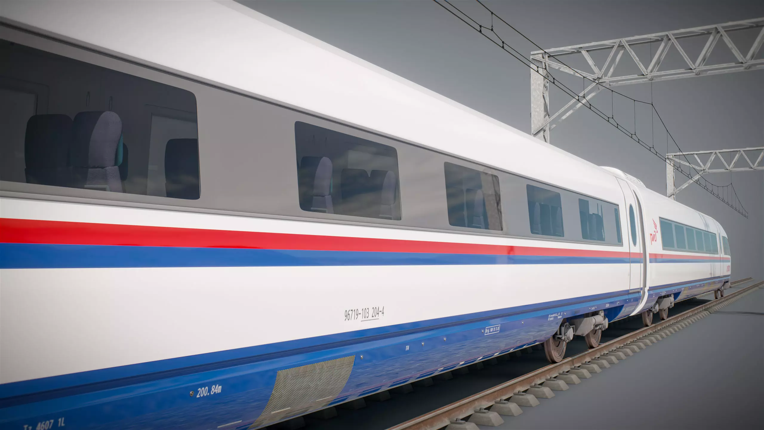 High Speed Train Siemens Velaro - PACK 3D model_61