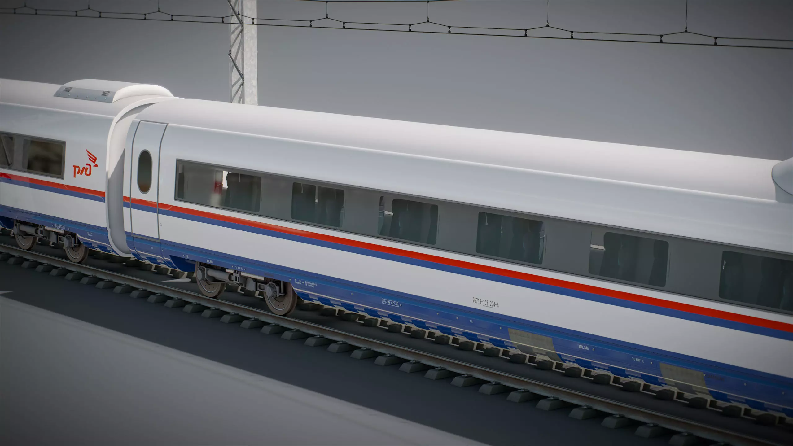 High Speed Train Siemens Velaro - PACK 3D model_35