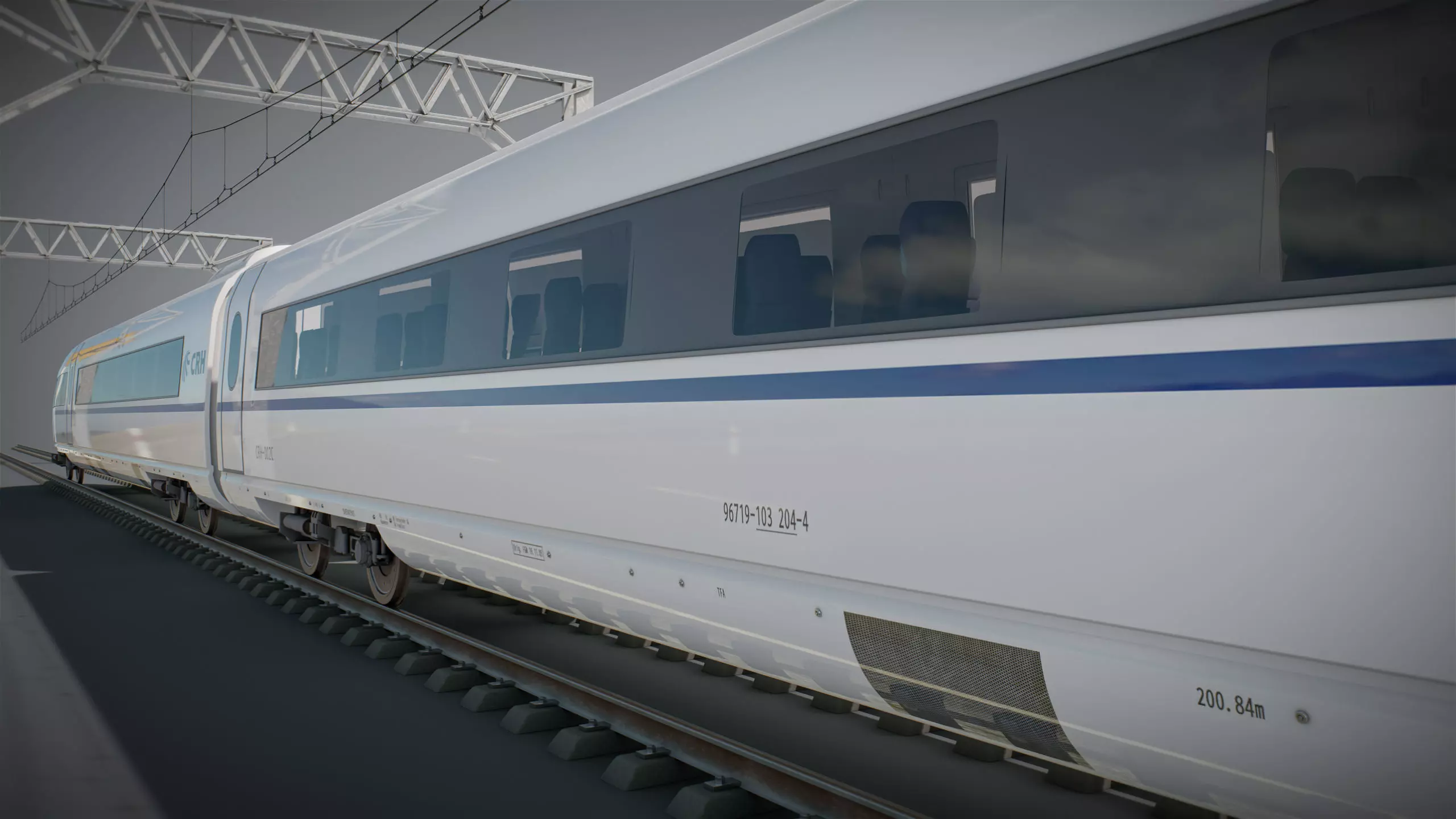 High Speed Train Siemens Velaro - PACK 3D model_16