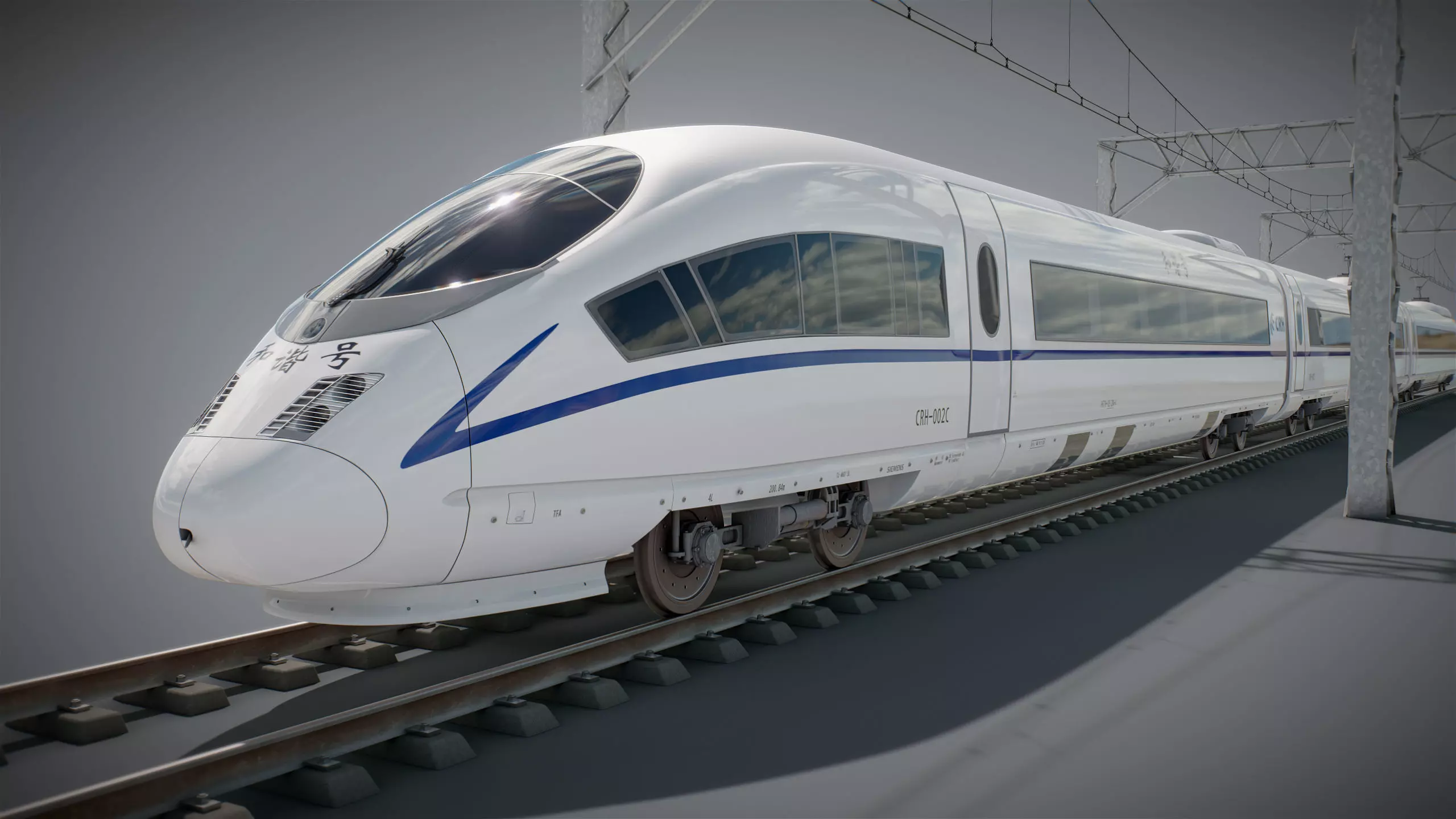 High Speed Train Siemens Velaro - PACK 3D model_3