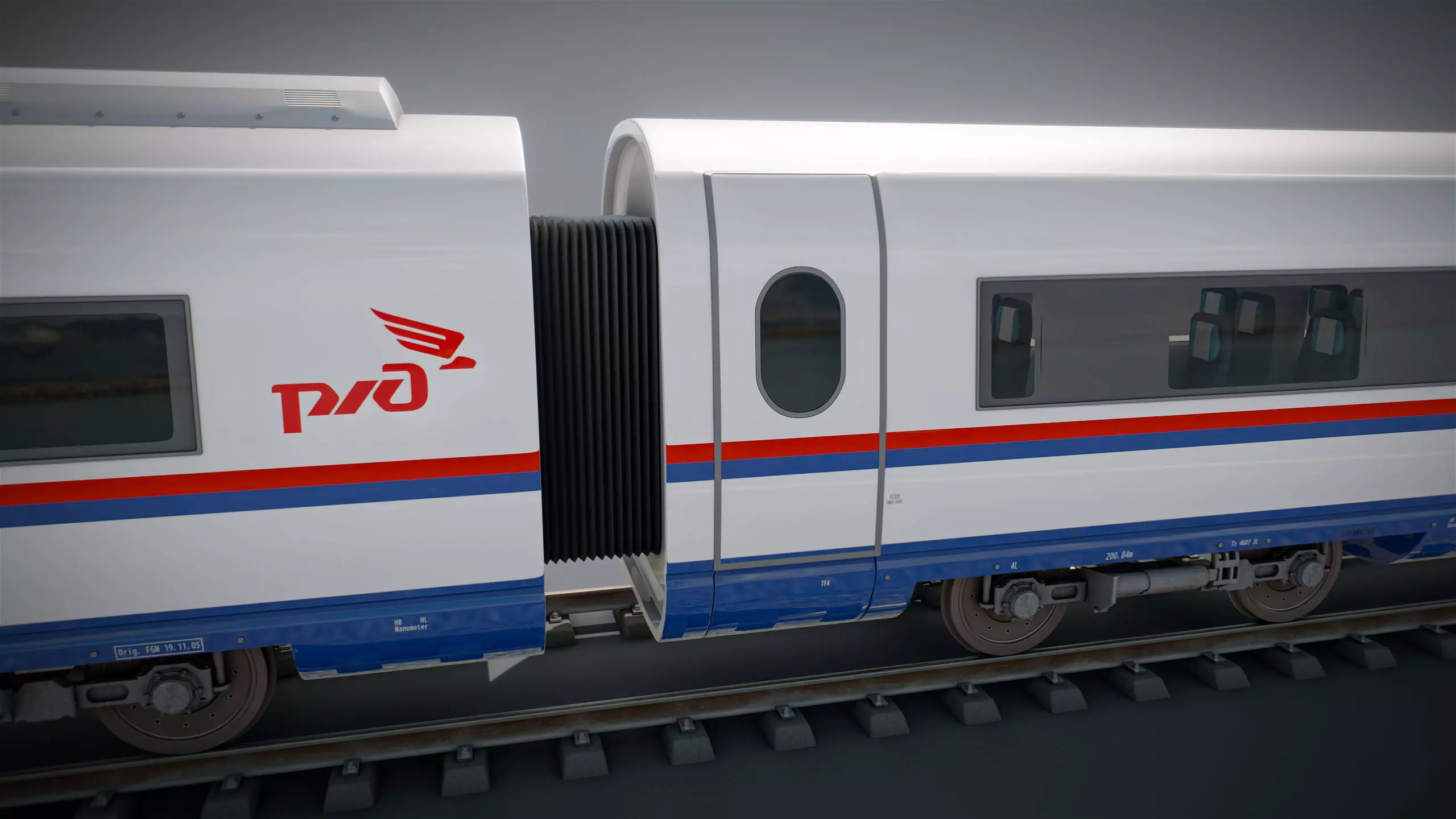 High Speed Train Siemens Velaro - PACK 3D model_10