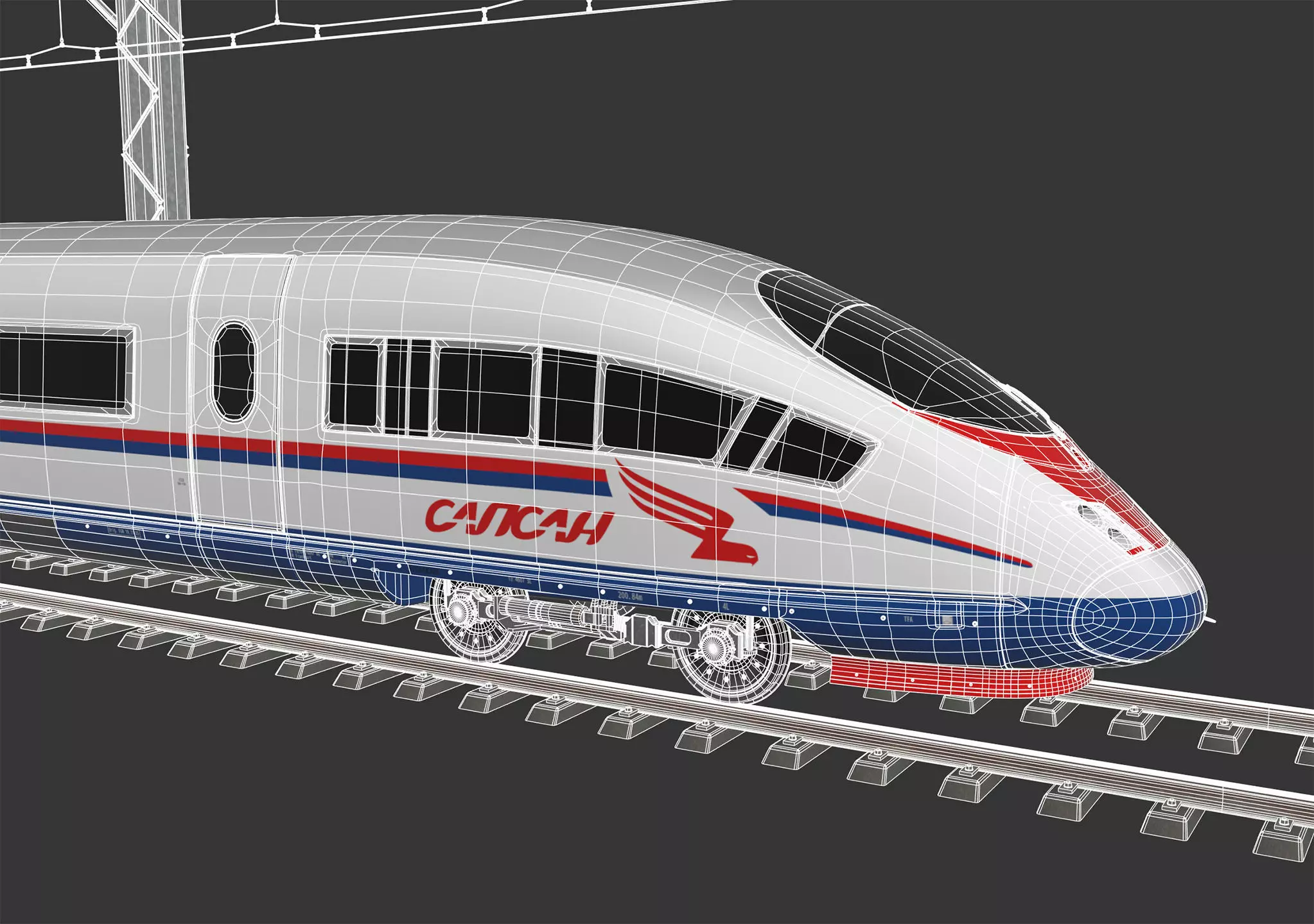 High Speed Train Siemens Velaro - PACK 3D model_80