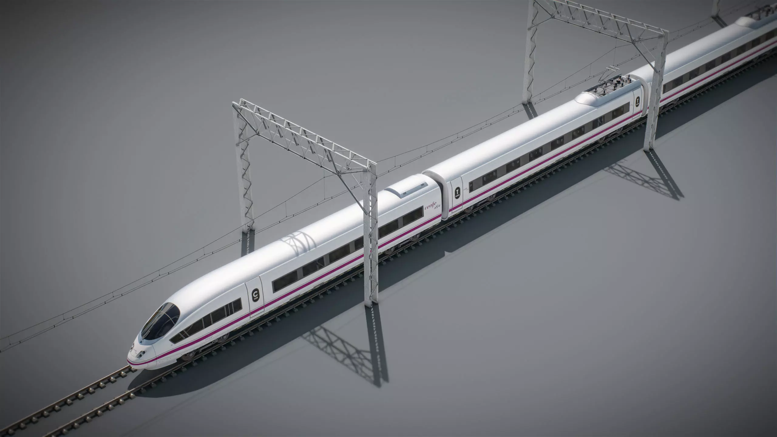 High Speed Train Siemens Velaro - PACK 3D model_43
