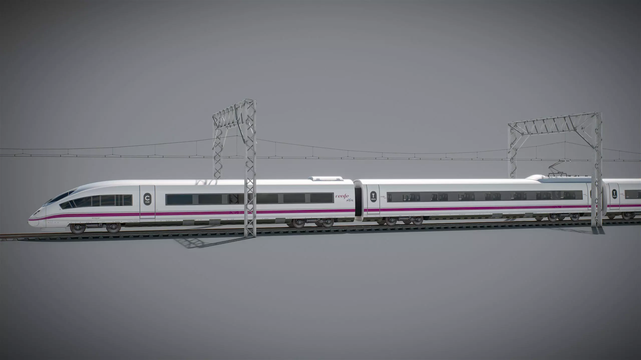 High Speed Train Siemens Velaro - PACK 3D model_7