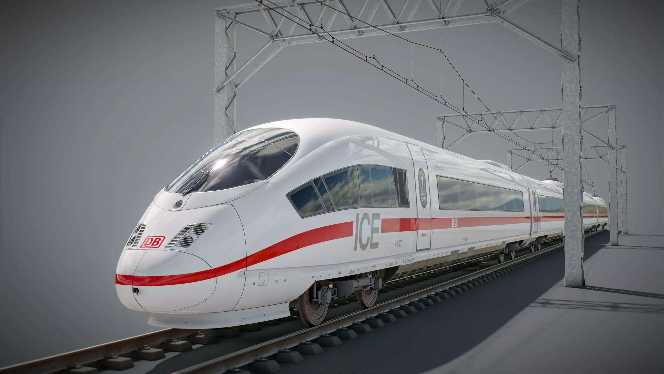 High Speed Train Velaro - German ICE 3 3D model_12