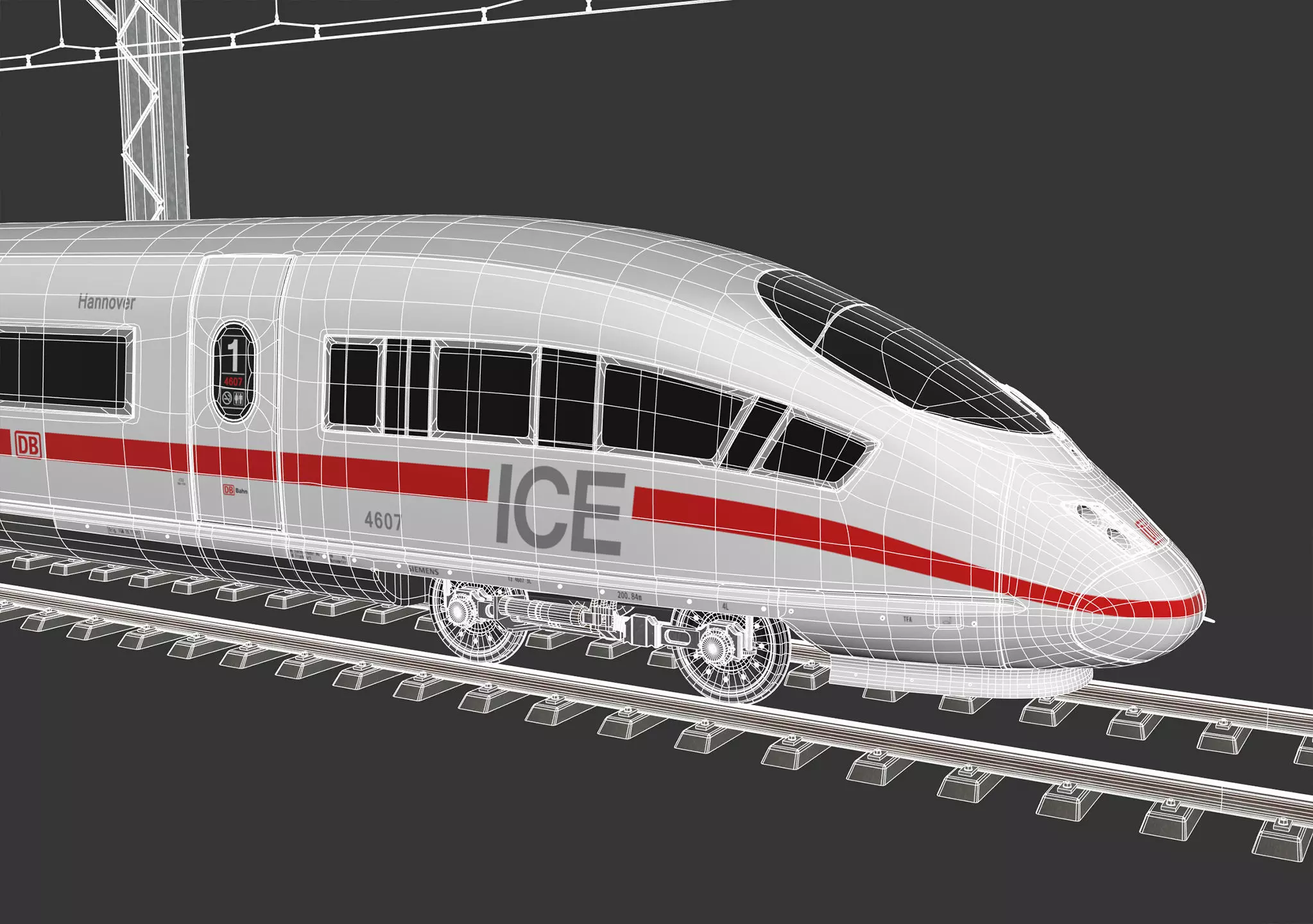 High Speed Train Velaro - German ICE 3 3D model_30