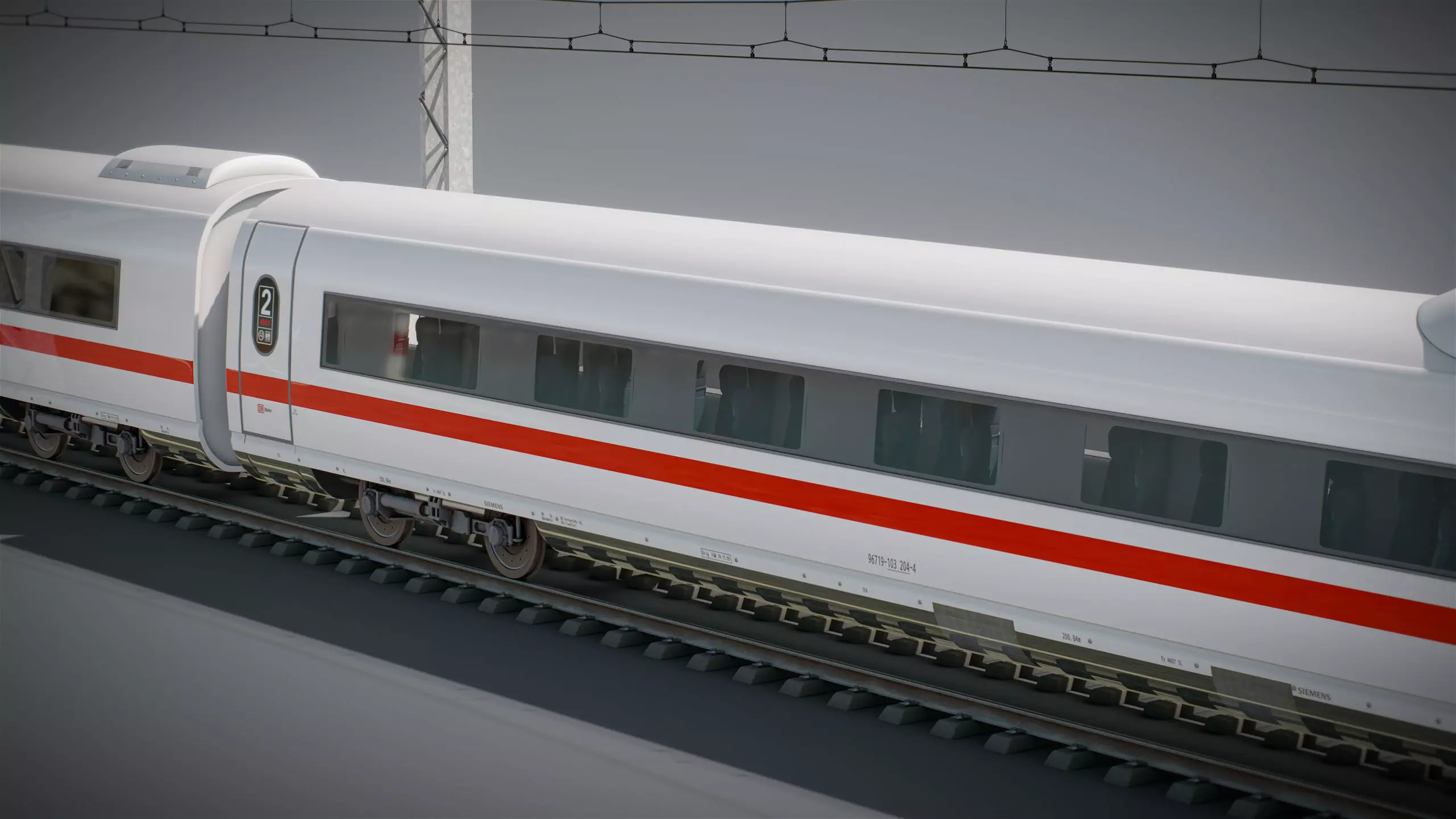 High Speed Train Velaro - German ICE 3 3D model_9