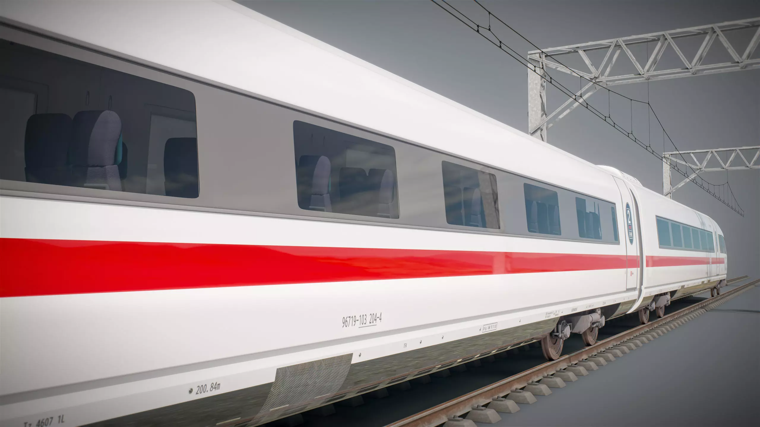 High Speed Train Velaro - German ICE 3 3D model_6