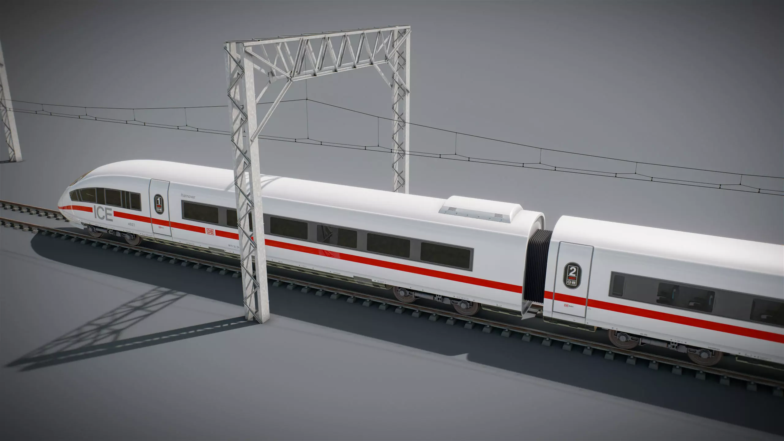 High Speed Train Velaro - German ICE 3 3D model_21