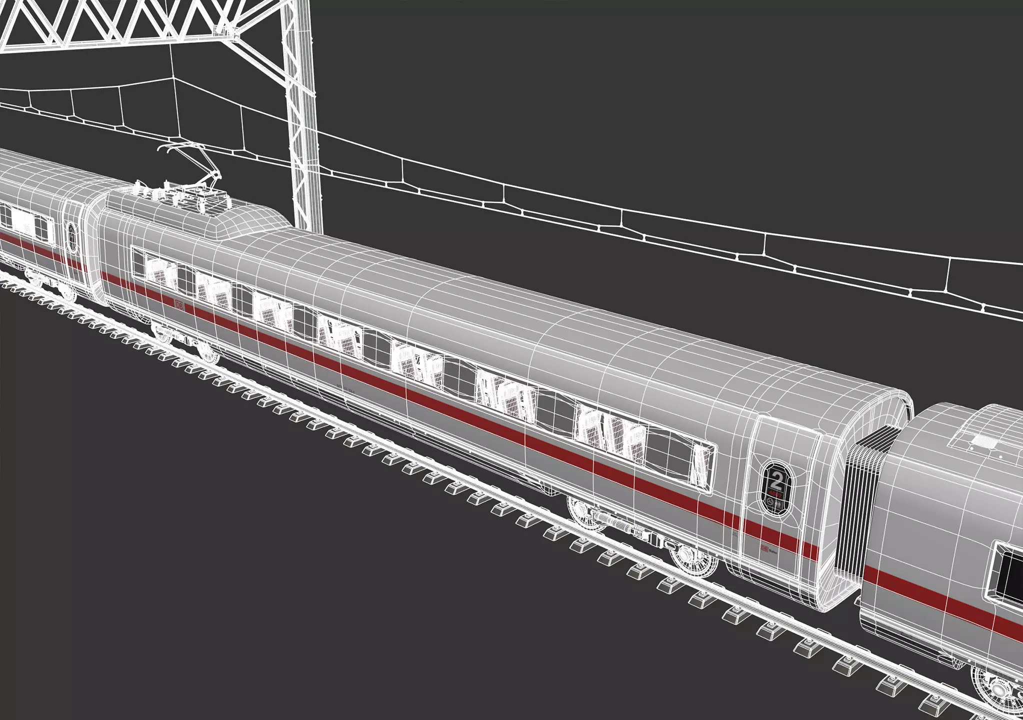 High Speed Train Velaro - German ICE 3 3D model_31