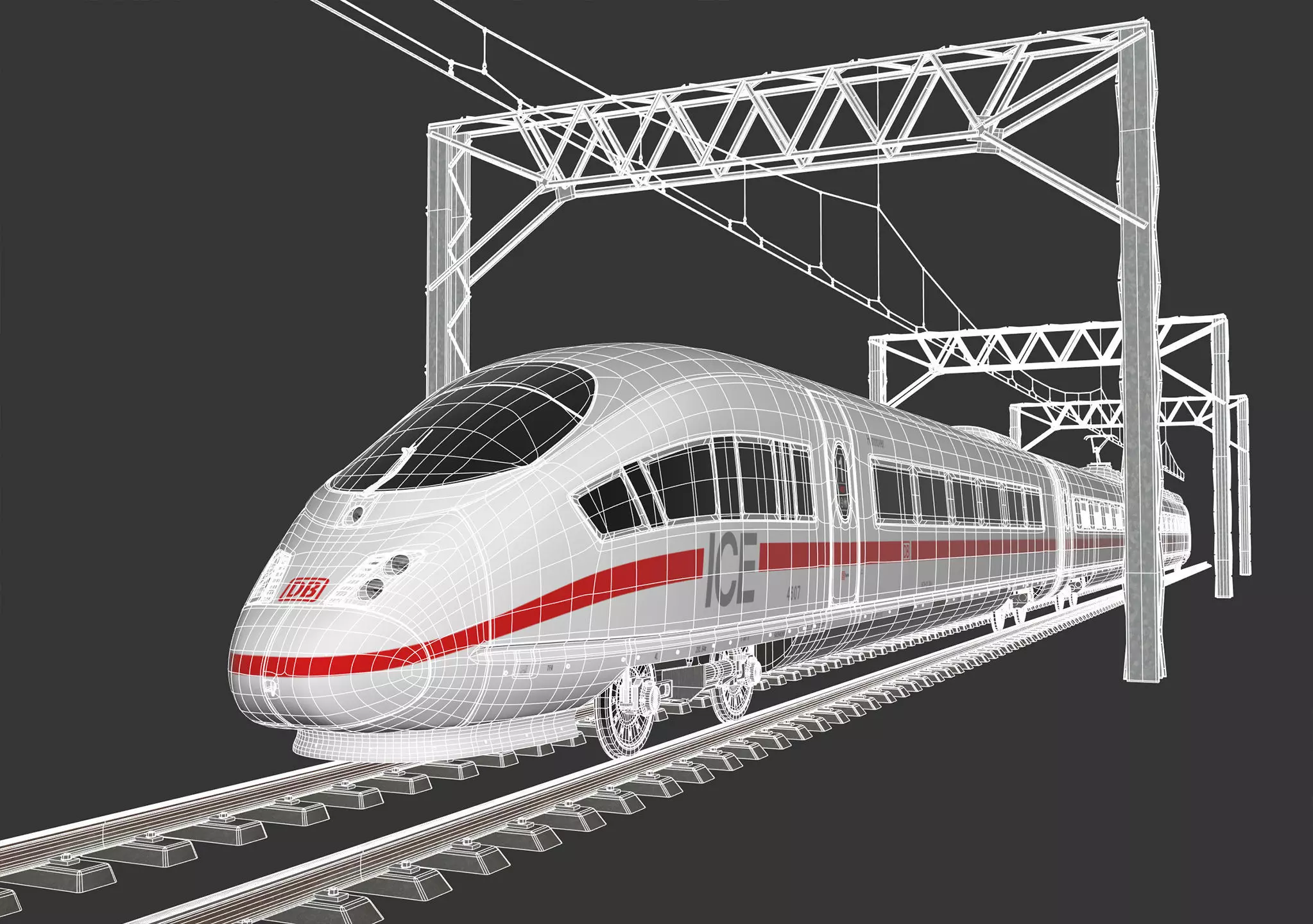 High Speed Train Velaro - German ICE 3 3D model_29
