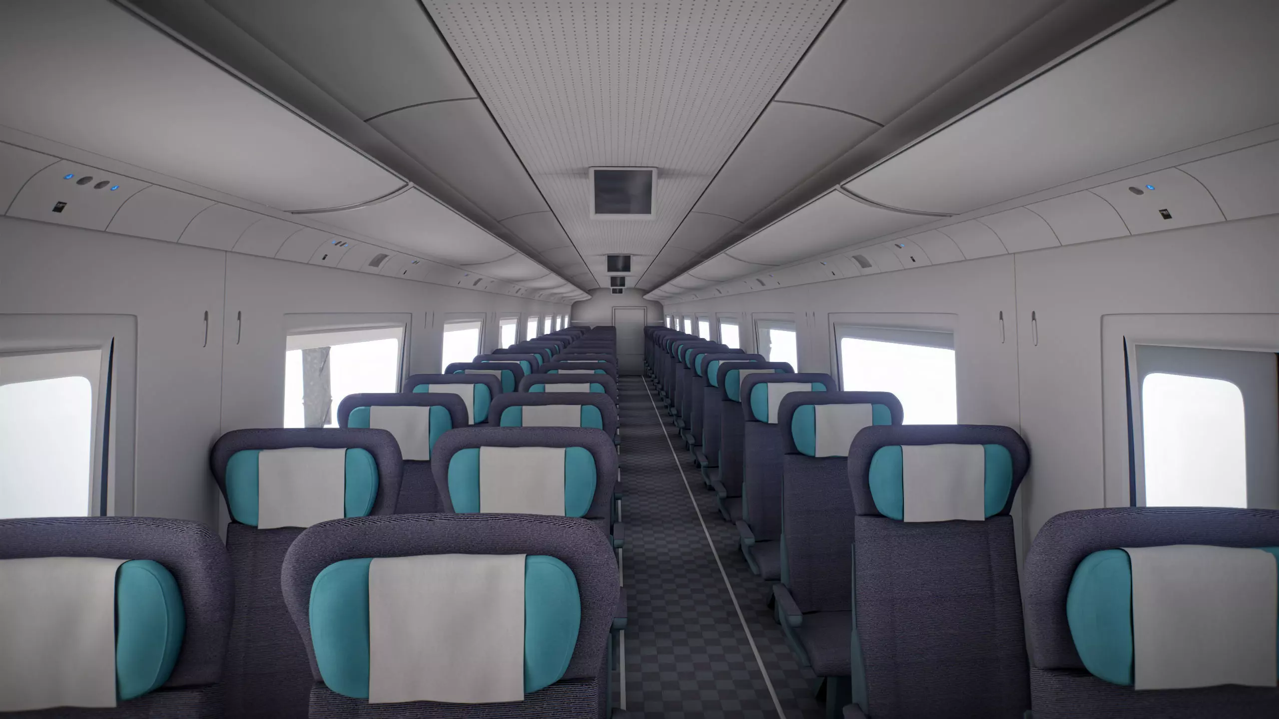 High Speed Train Velaro - German ICE 3 3D model_10